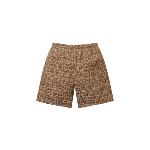Supreme Cities Jacquard Shorts Tan - 25SS
