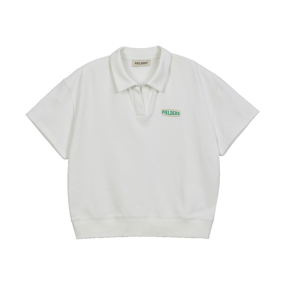 FB2SW1300FIV Fielders Sweat Open Collar Short-Sleeved T-Shirt Ivory