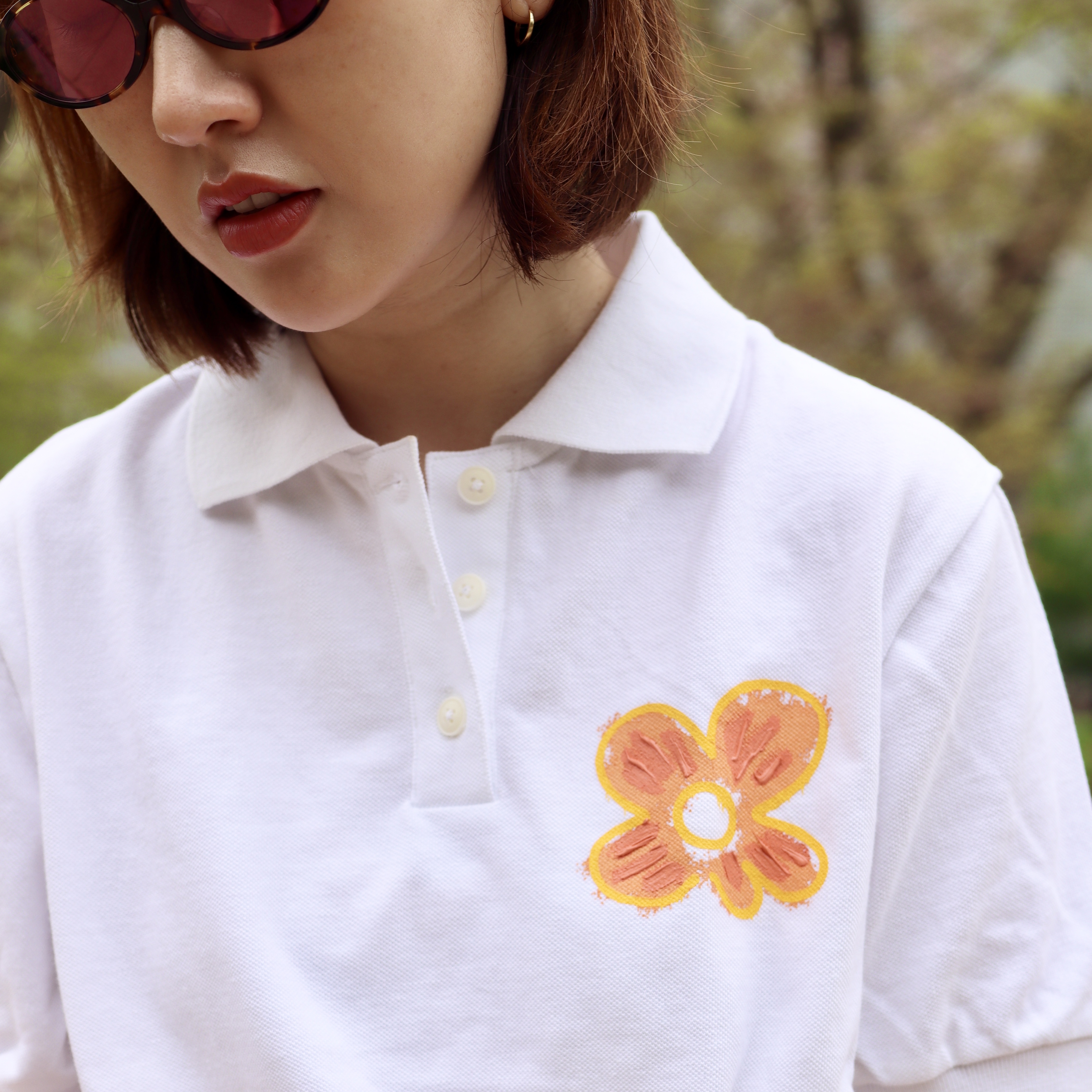 (W) Miu Miu Regard sunglasses Amaranth Lenses Honey Tortoiseshell Acetate Alternative fit 착용 스타일 - 3