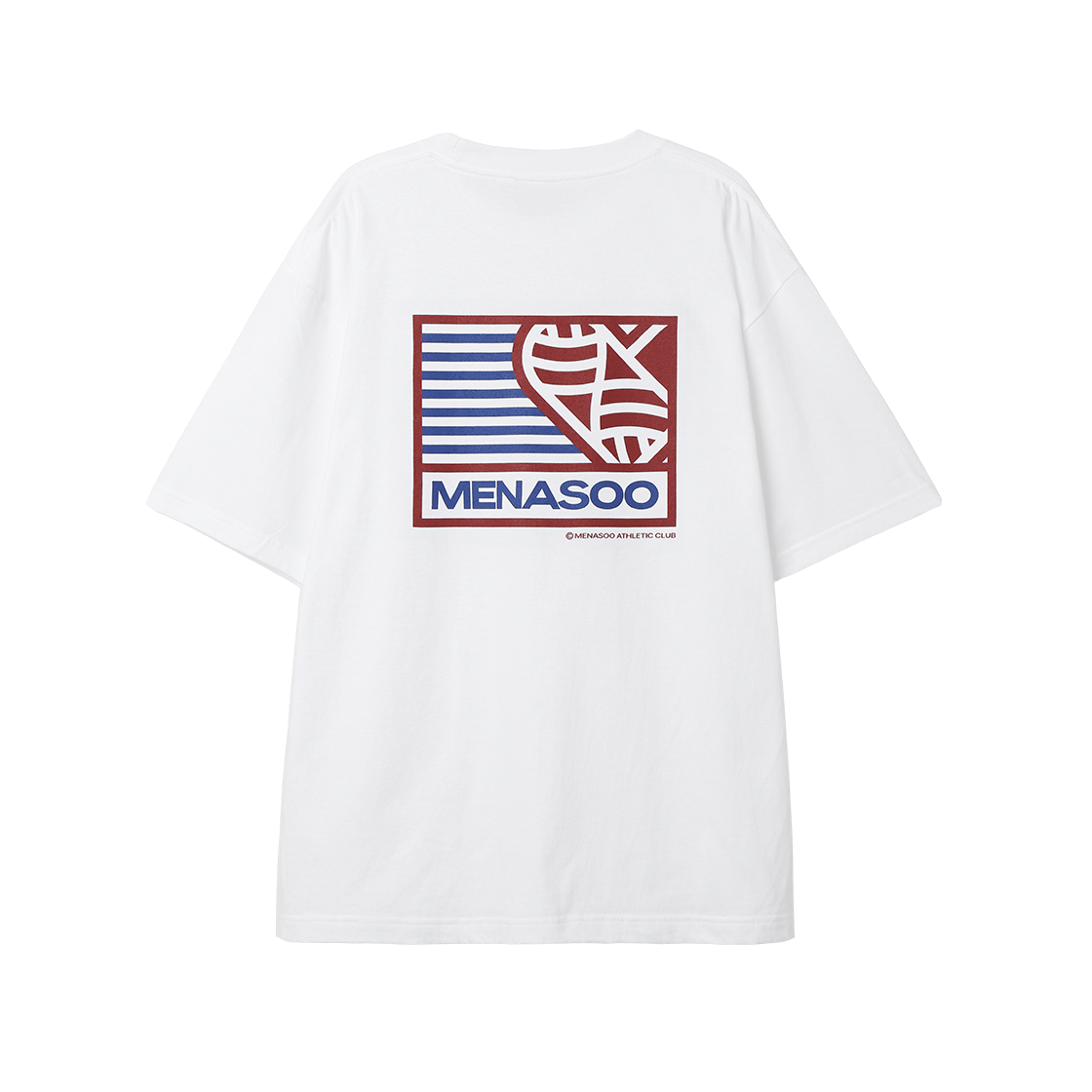 미나수 엠엔에스 하트트랙 티셔츠 화이트(Menasoo Mns Hearttrack Graphic T Shirt White)