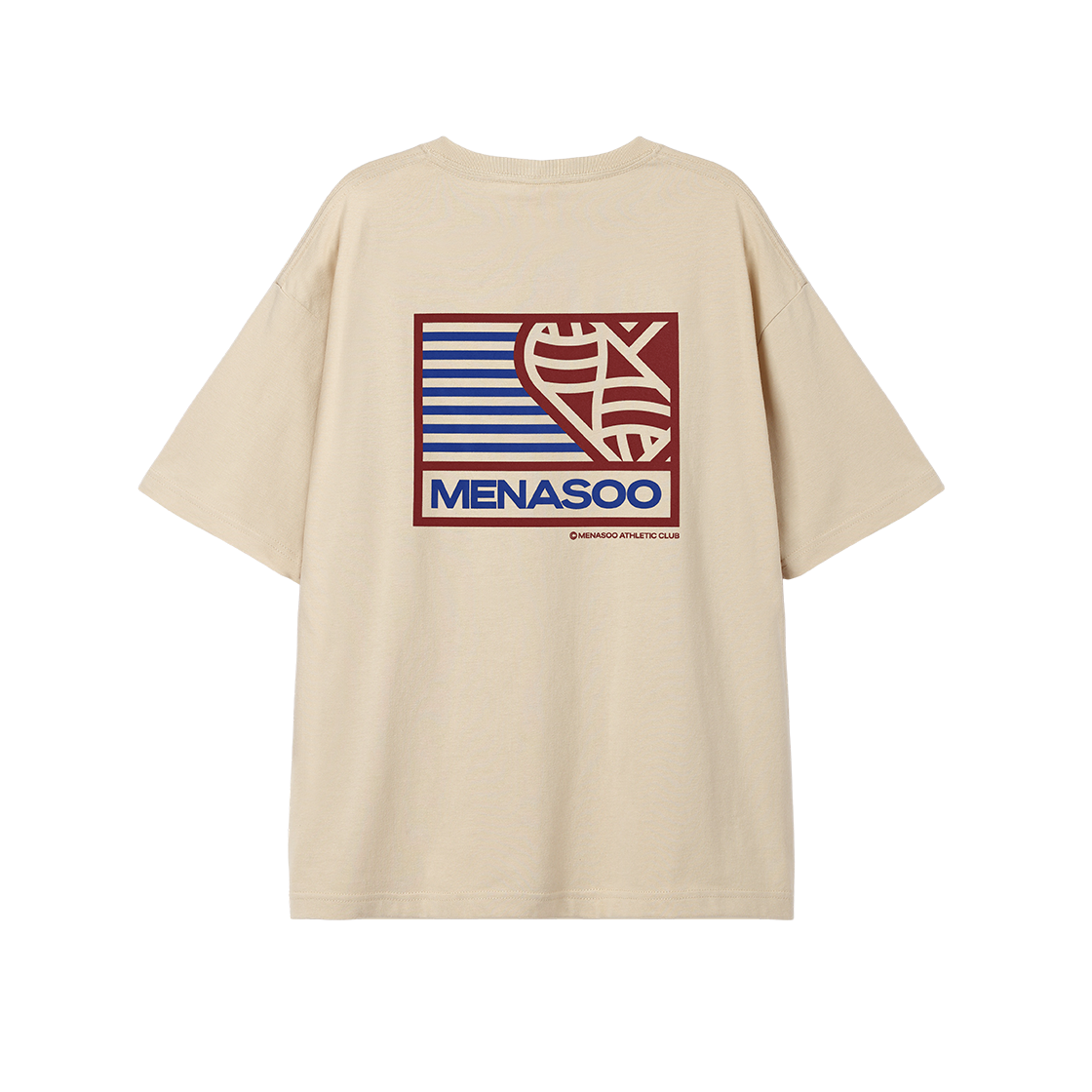 미나수 엠엔에스 하트트랙 티셔츠 오트밀(Menasoo Mns Hearttrack Graphic T Shirt Oatmeal)