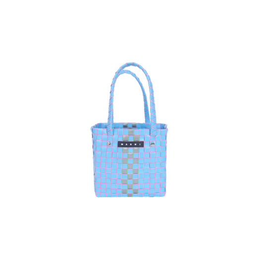 (Kids) Marni Braided Box Basket Bag Sky Blue