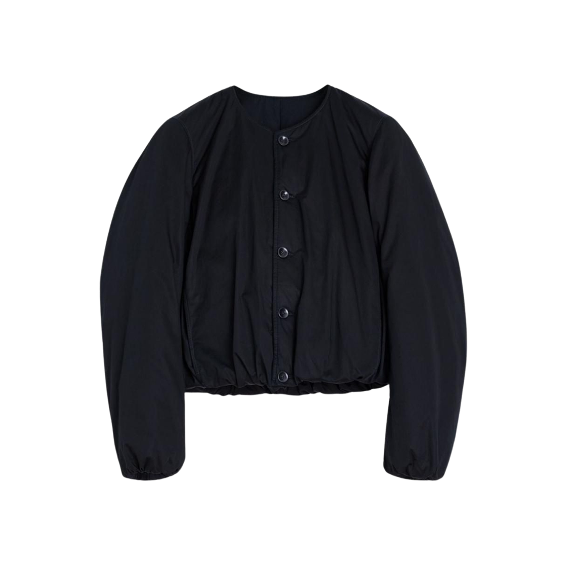 (W) 르메르 워디드 봄버 자켓 블랙((W) Lemaire Wadded Bomber Jacket Black)