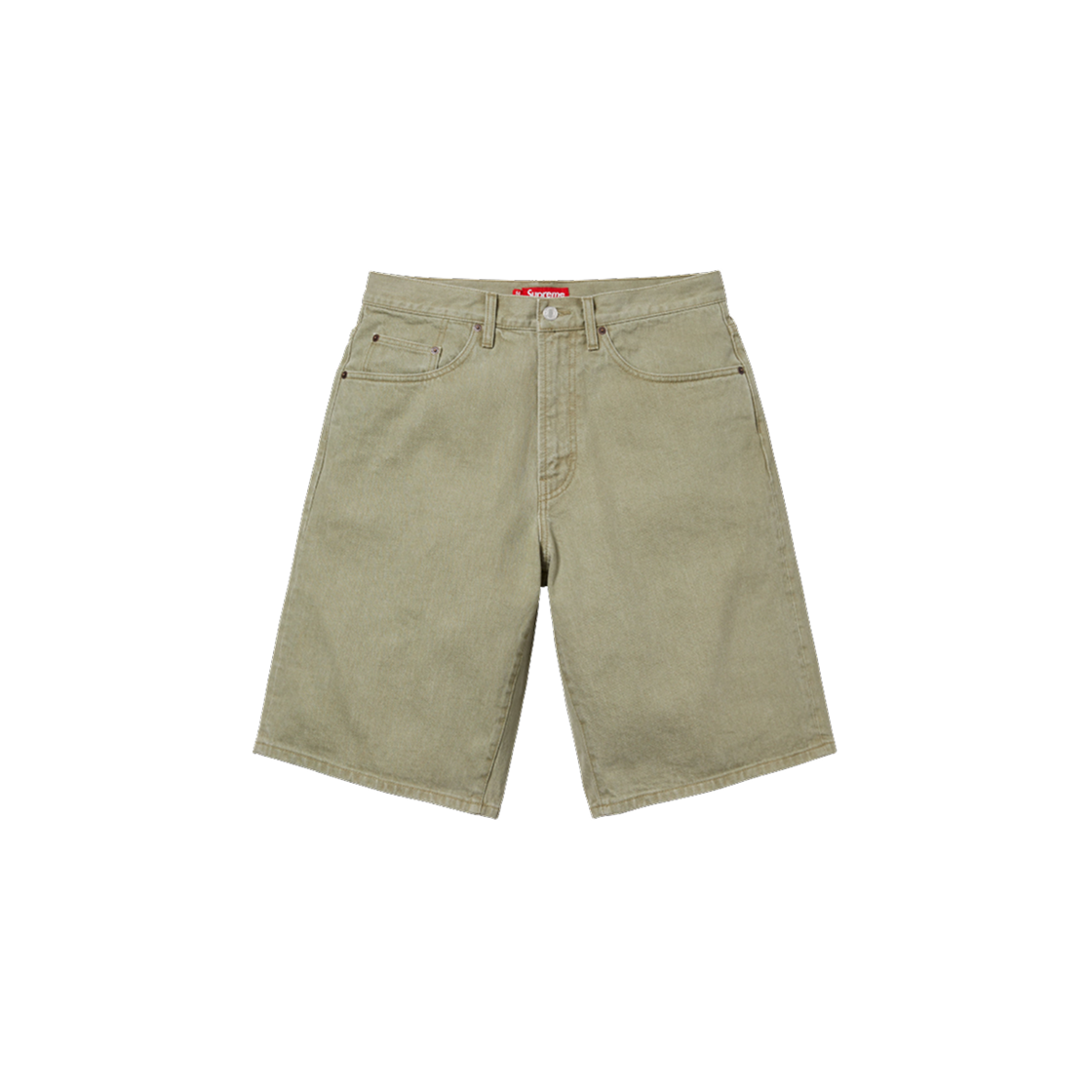 슈프림 배기 데님 쇼츠 올리브 - 25SS | Supreme | KREAM