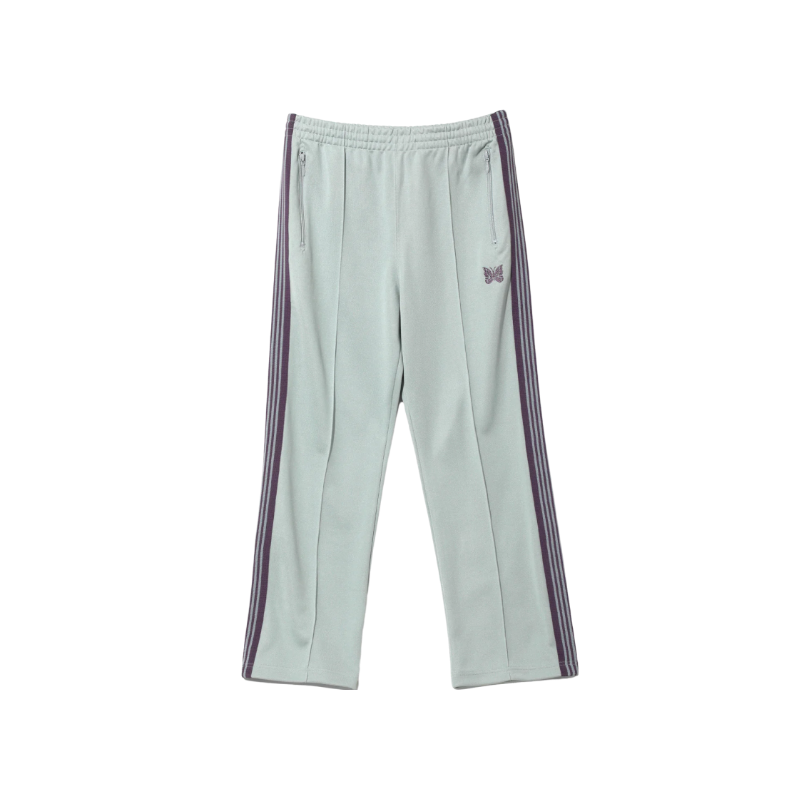 QV307B Needles Track Pants Poly Smooth Sax