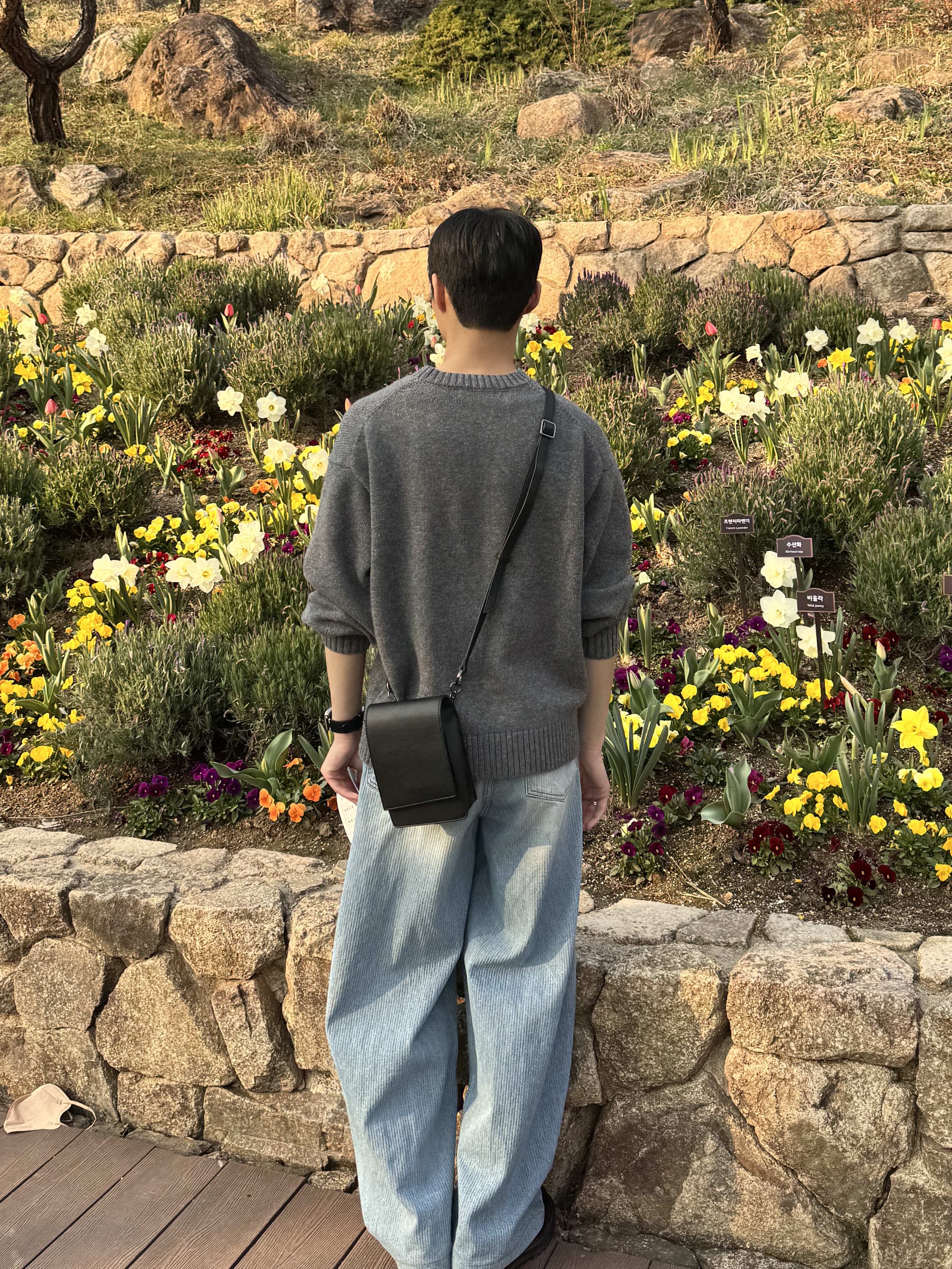 noun Corduroy Denim Pants Light Blue 착용 스타일