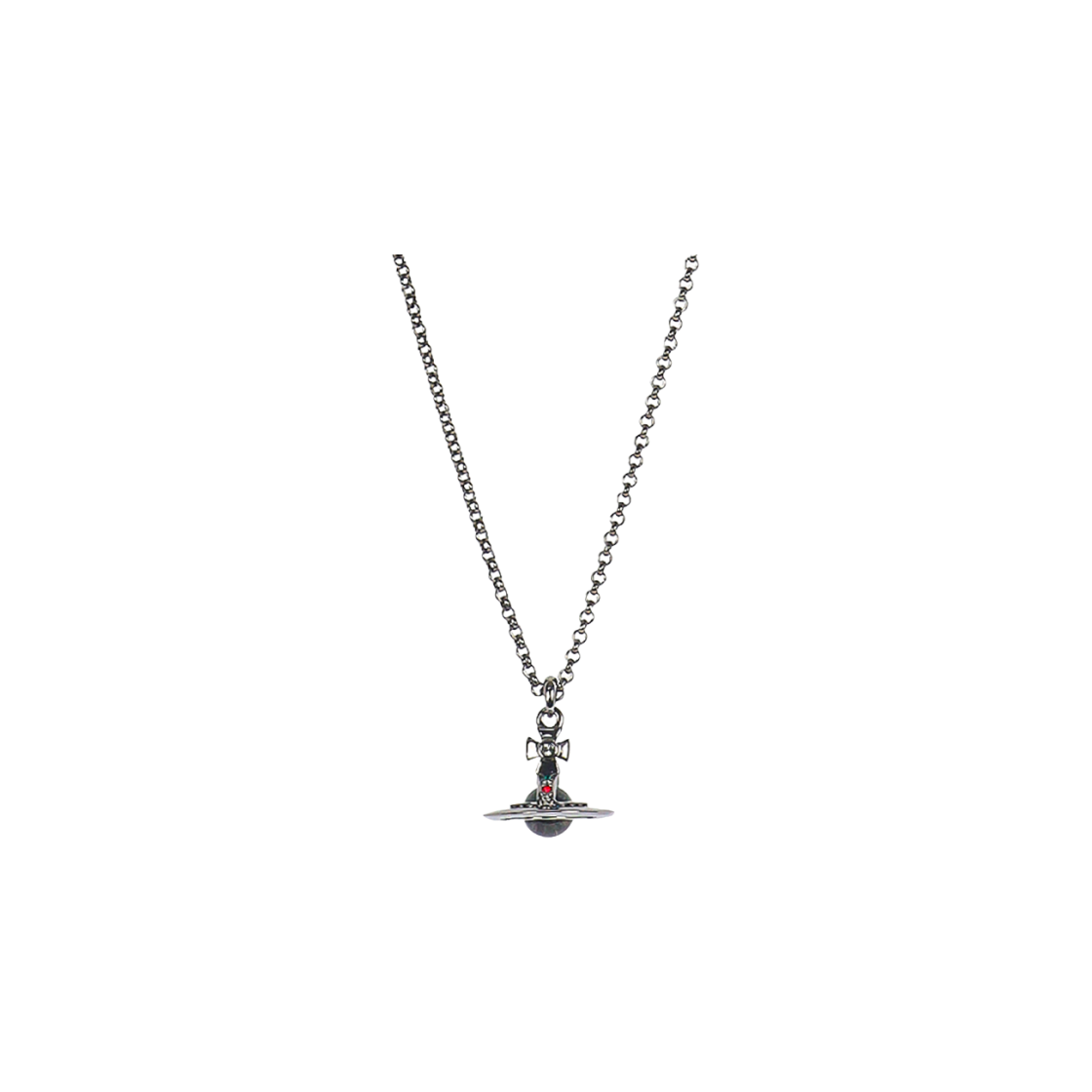 63020098-02S001 Vivienne Westwood New Petite Orb Pendant Gunmetal