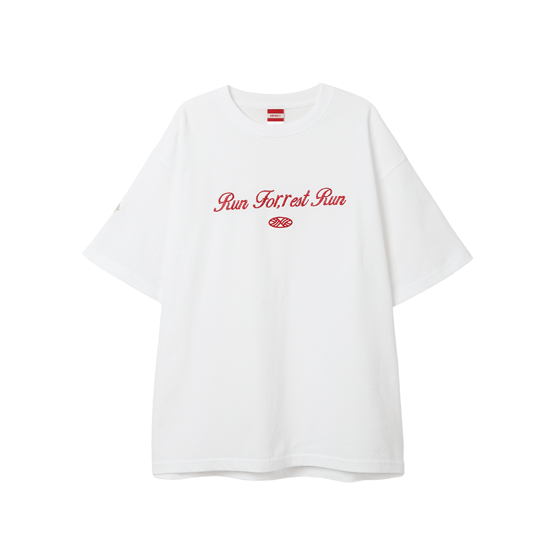 미나수 런포레스트런 헤비 코튼 티셔츠 화이트(Menasoo Run For Rest Run Heavy Cotton T Shirt White)