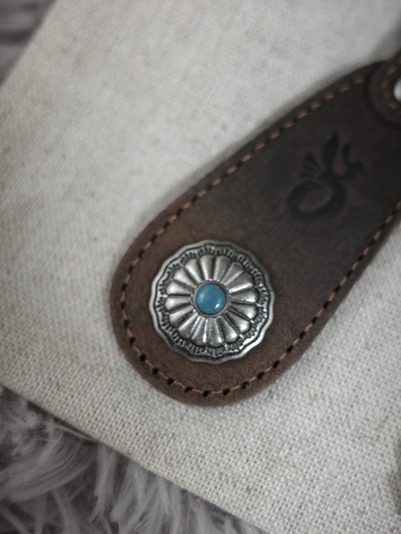 Ogarp Signature Concho Keychain Ver.2, [SS25] moif Magnetic Belt Black/Black 착용 스타일 - 3