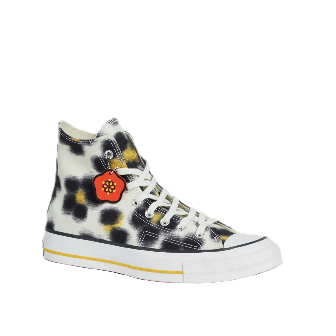 겐조 x 컨버스 유니섹스 하이 탑 스니커즈 크림 - 25SS(Kenzo x Converse Unisex High Top Sneakers Cream - 25SS)
