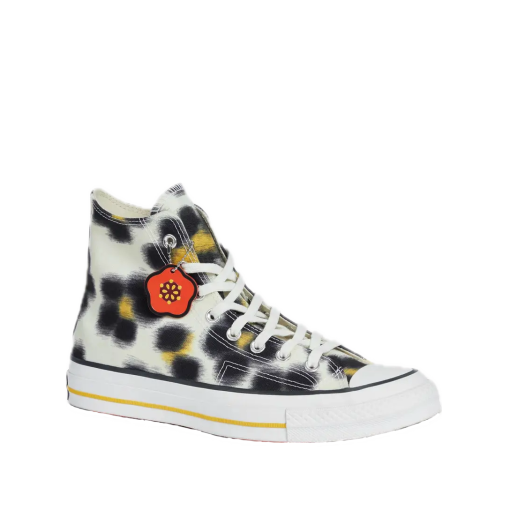 KM5BSOBKZ24IV Kenzo x Converse Unisex High Top Sneakers Cream - 25SS