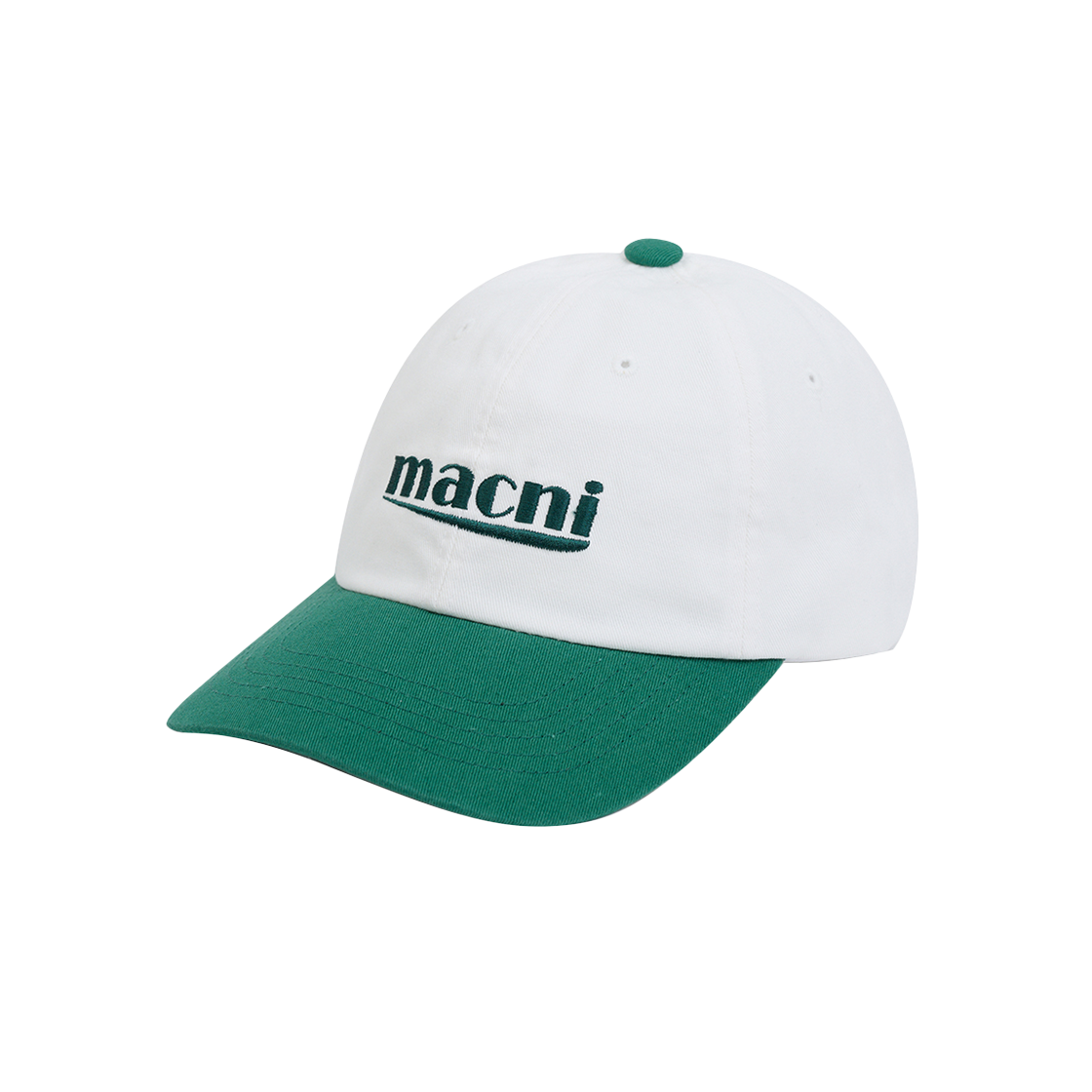 마크니 시그니처 로고 믹스 볼캡 그린(MACNI Signature Logo Mix Ball Cap Green) - 2