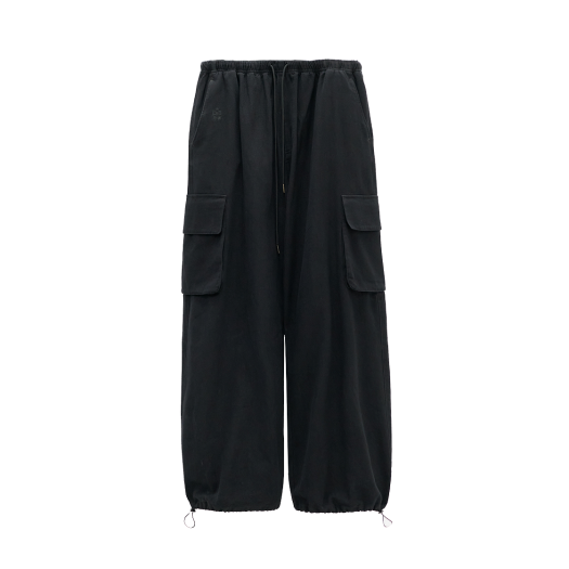 HM5TPT5901B0 Polyteru Human Index Index Cargo Pants Black