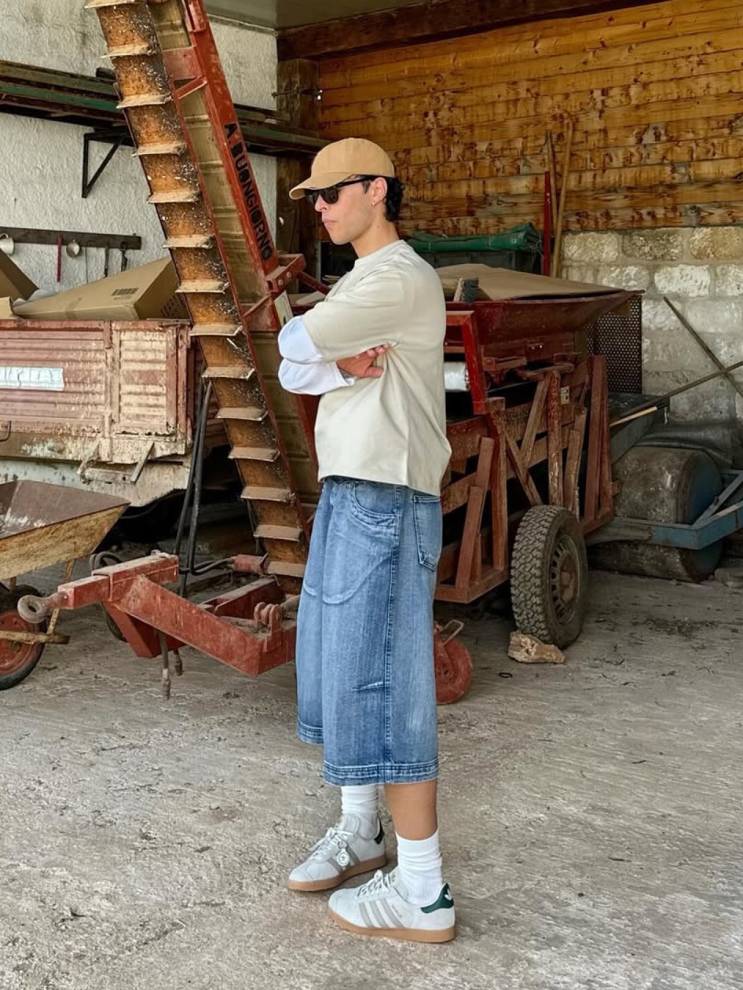 Supreme x Hysteric Glamour Pin Up T-Shirt Black - 24FW, Nike x Peaceminusone LS T-Shirt White (DR0098-100) 착용 스타일 - 4