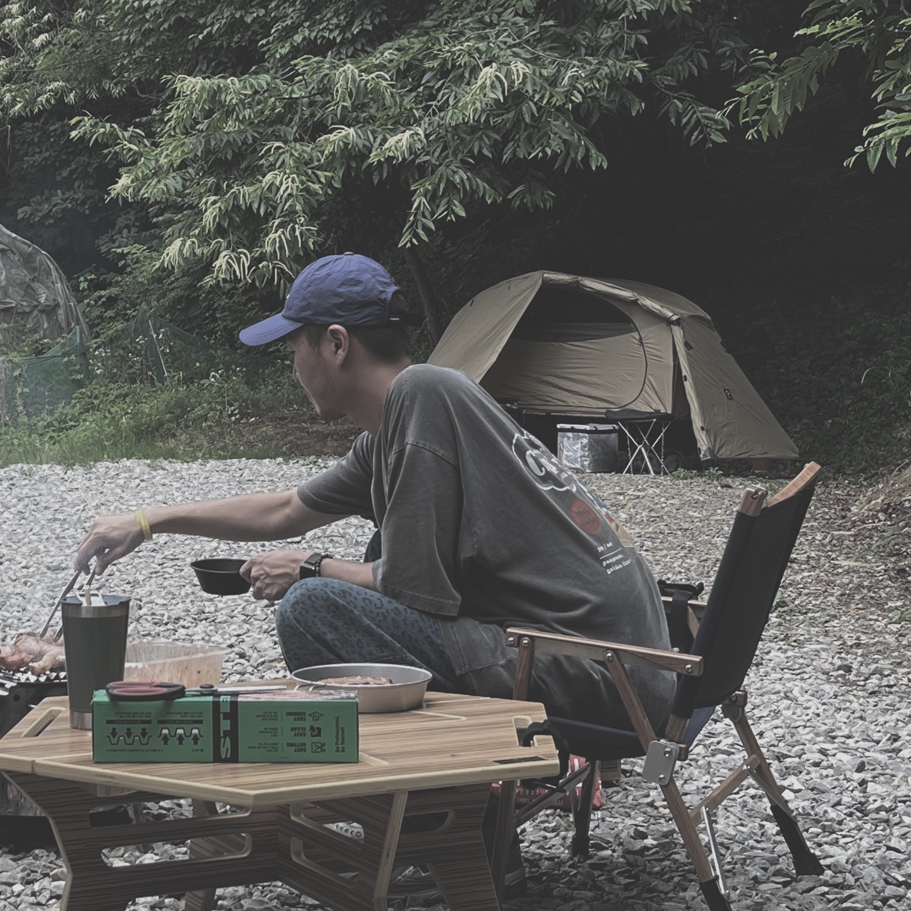Helinox Tactical Cot Tent Solo Inner Tent Coyote Tan Mesh (With Tactical Cot Tent Solo Fly) 착용 스타일