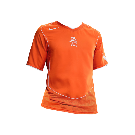 Nike Netherlands 2004 Total 90 Reissue Soccer Replica Jersey Safety Orange White (Non Marking Ver.)