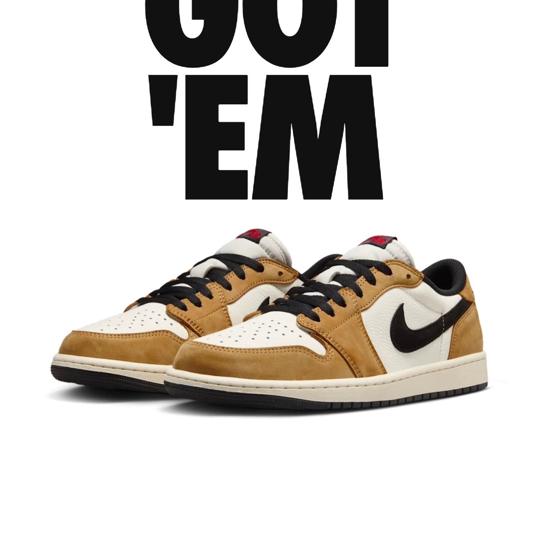 Jordan 1 Low OG Sail and Golden Harvest 착용 스타일 - 5
