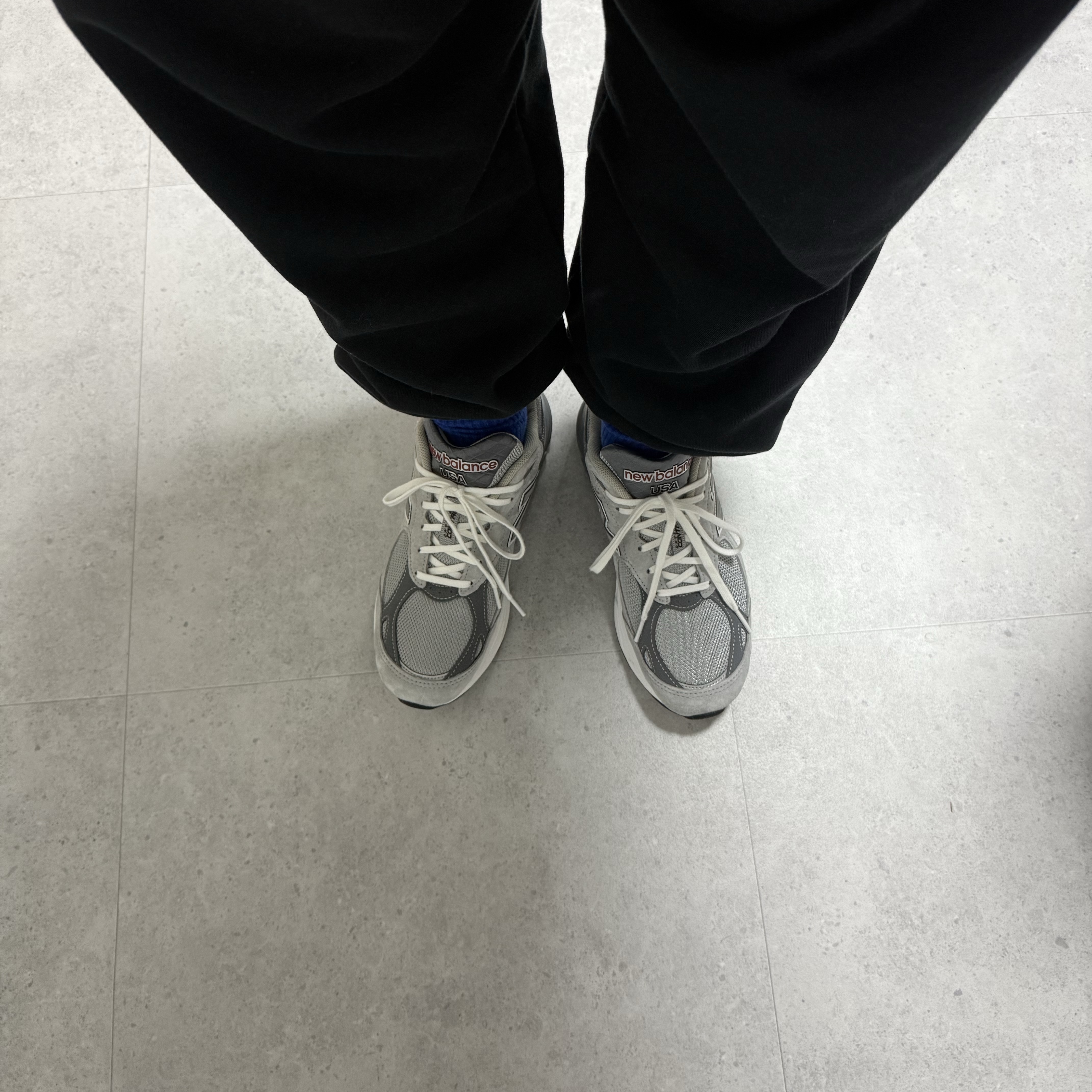 New Balance 990v3 Made in USA Grey - D Standard 착용 스타일