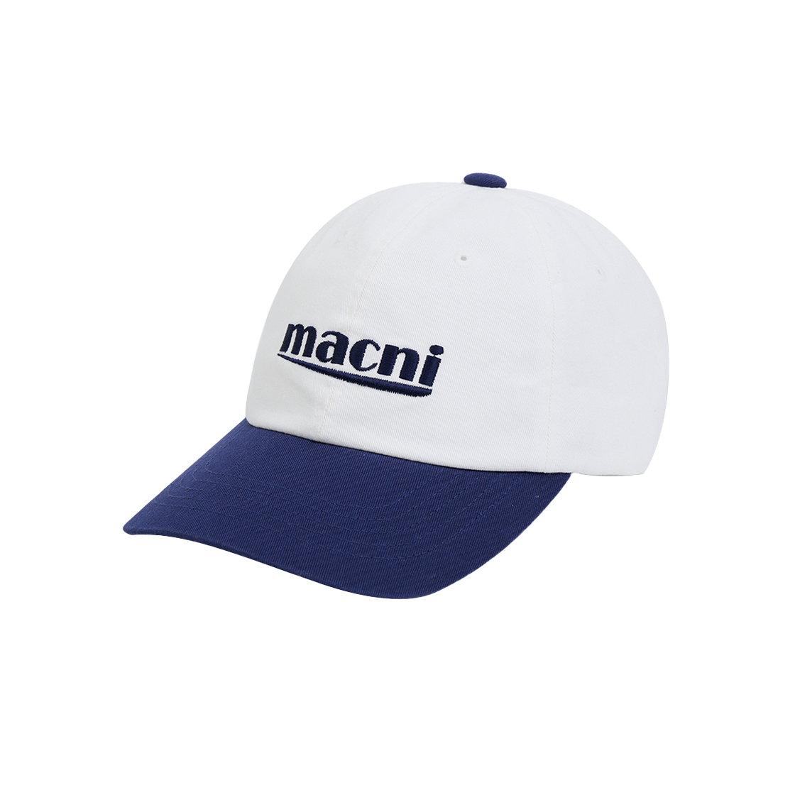 마크니 시그니처 로고 믹스 볼캡 네이비(MACNI Signature Logo Mix Ball Cap Navy) - 2