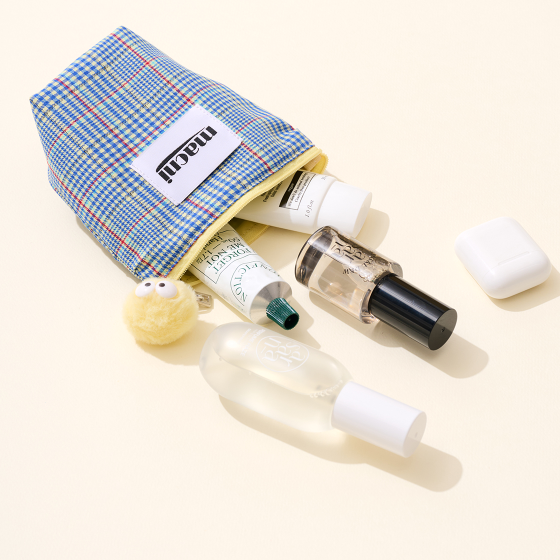마크니 체커 스탠디 파우치 레몬(MACNI Checker Standy Pouch Lemon) - 3