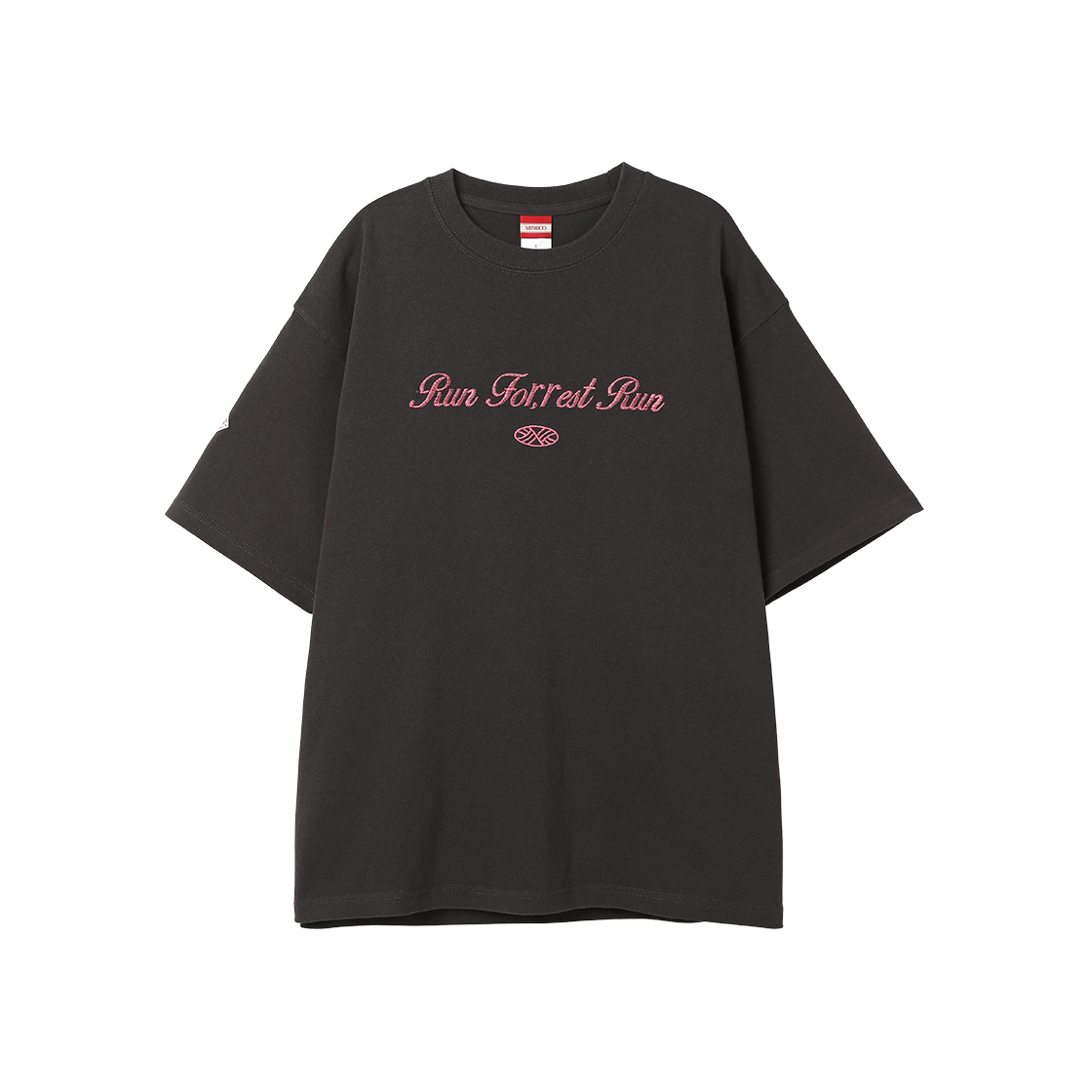 SST-RFRR-HVC-CH Menasoo Run For Rest Run Heavy Cotton T Shirt Charcoal