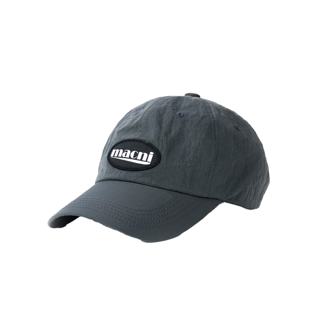마크니 로고 패치 나일론 딥 캡 차콜(MACNI Logo Patch Nylon Deep Cap Charcoal) - 2