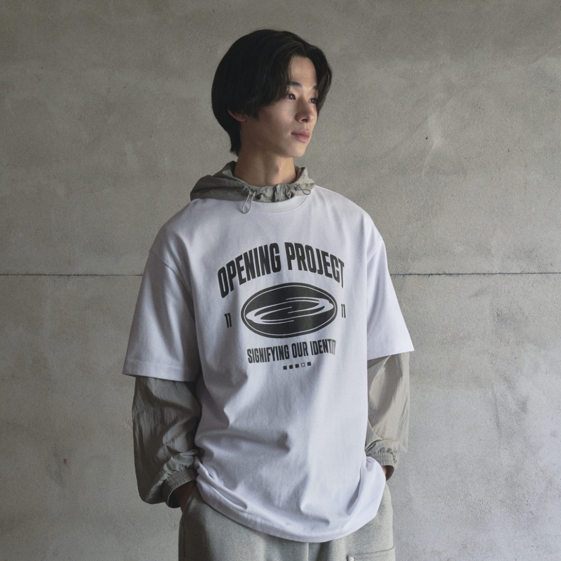 Opening Project☆Circle Arch Logo T Shirt 오프닝프로젝트 서클 아치 로고 티셔츠 화이트 | Opening