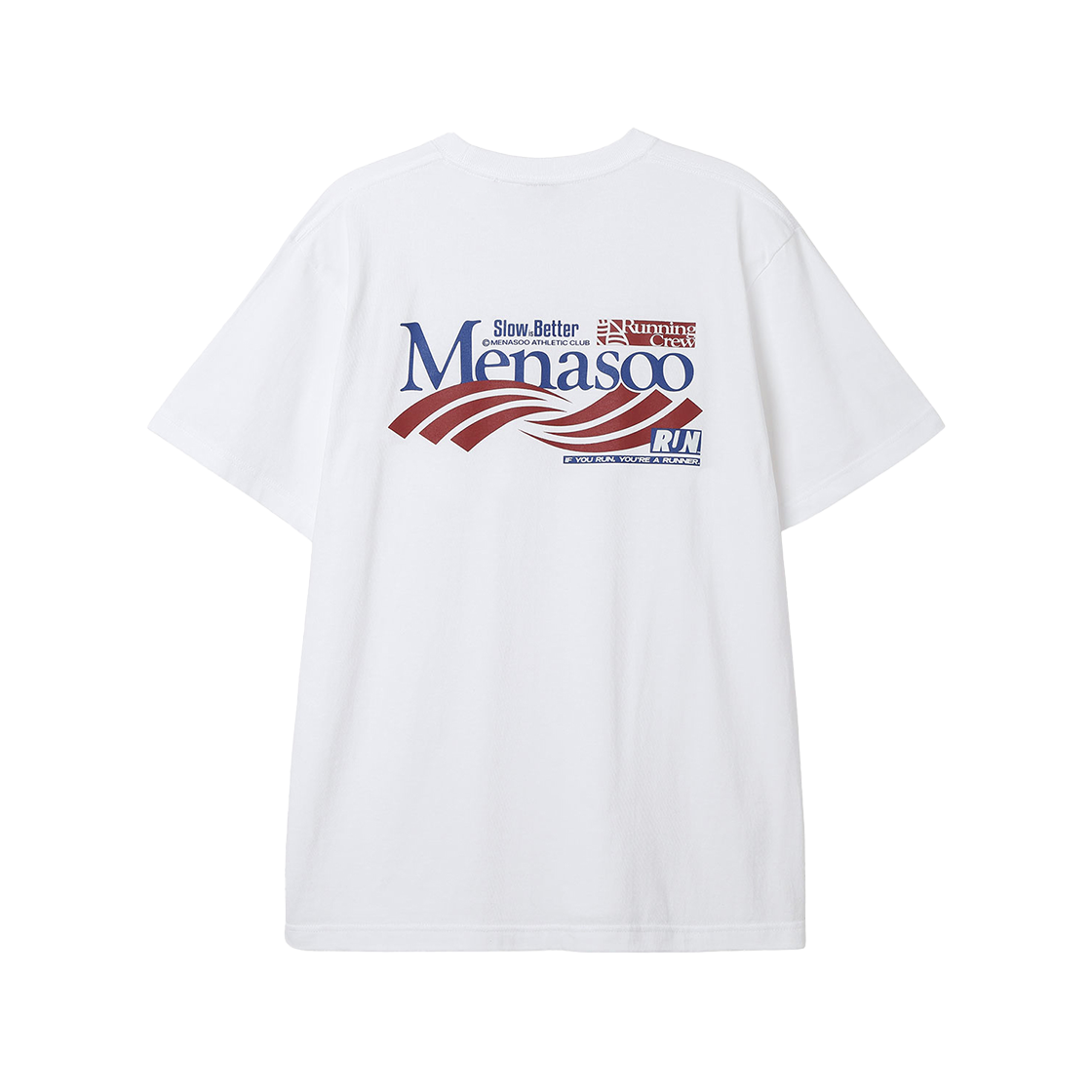 미나수 트위스트 트랙 티셔츠 화이트(Menasoo Twist Track T Shirt White)