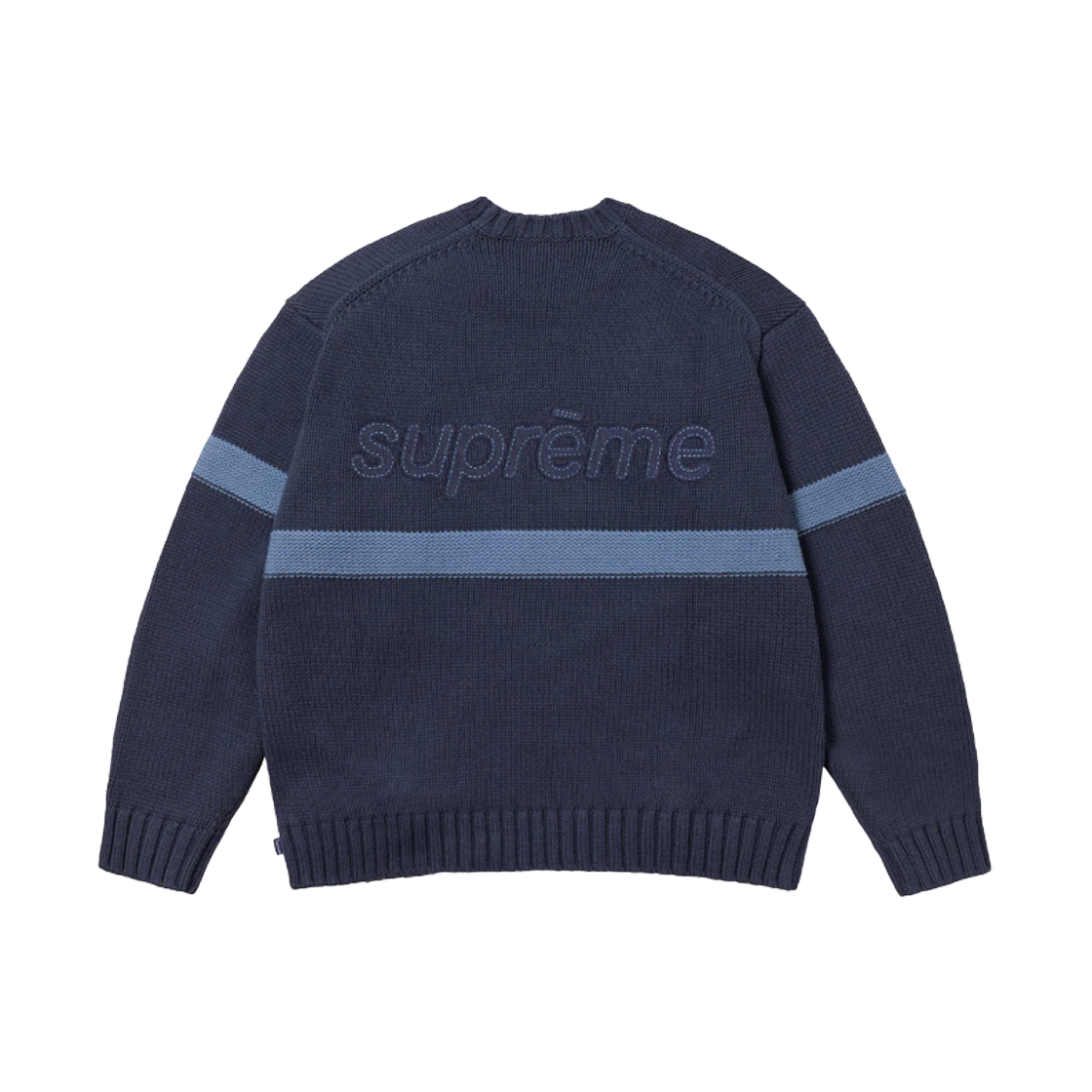 슈프림 토널 아플리케 스웨터 네이비 - 25SS | Supreme | KREAM
