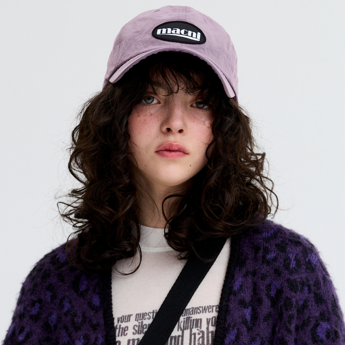 마크니 로고 패치 나일론 딥 캡 라벤더(MACNI Logo Patch Nylon Deep Cap Lavender) - 4