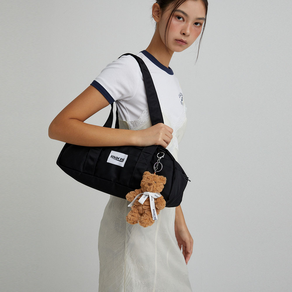 마크니 더플 숄더 백 블랙(MACNI Duffle Shoulder Bag Black) - 2