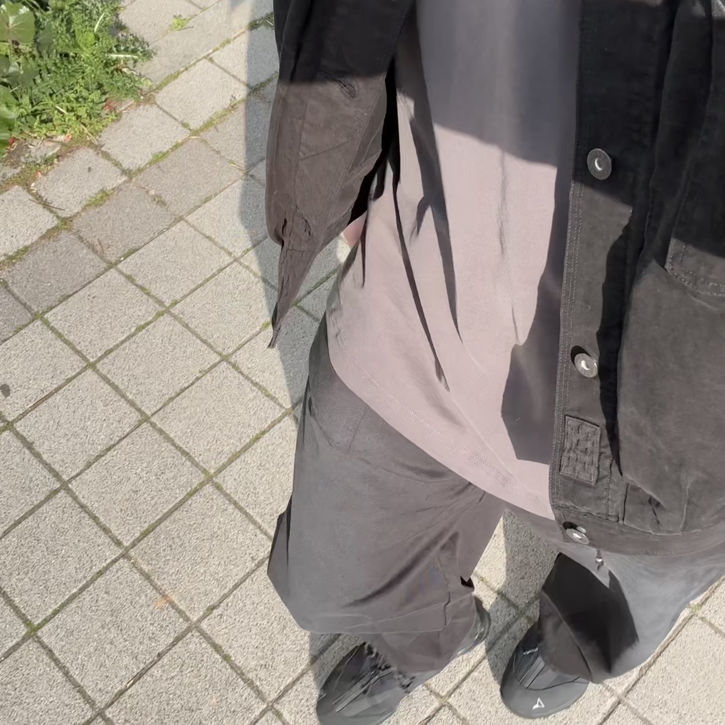 Polyteru Damaged Sashiko Trucker (Docking Trucker) OG Ver. Black 착용 스타일