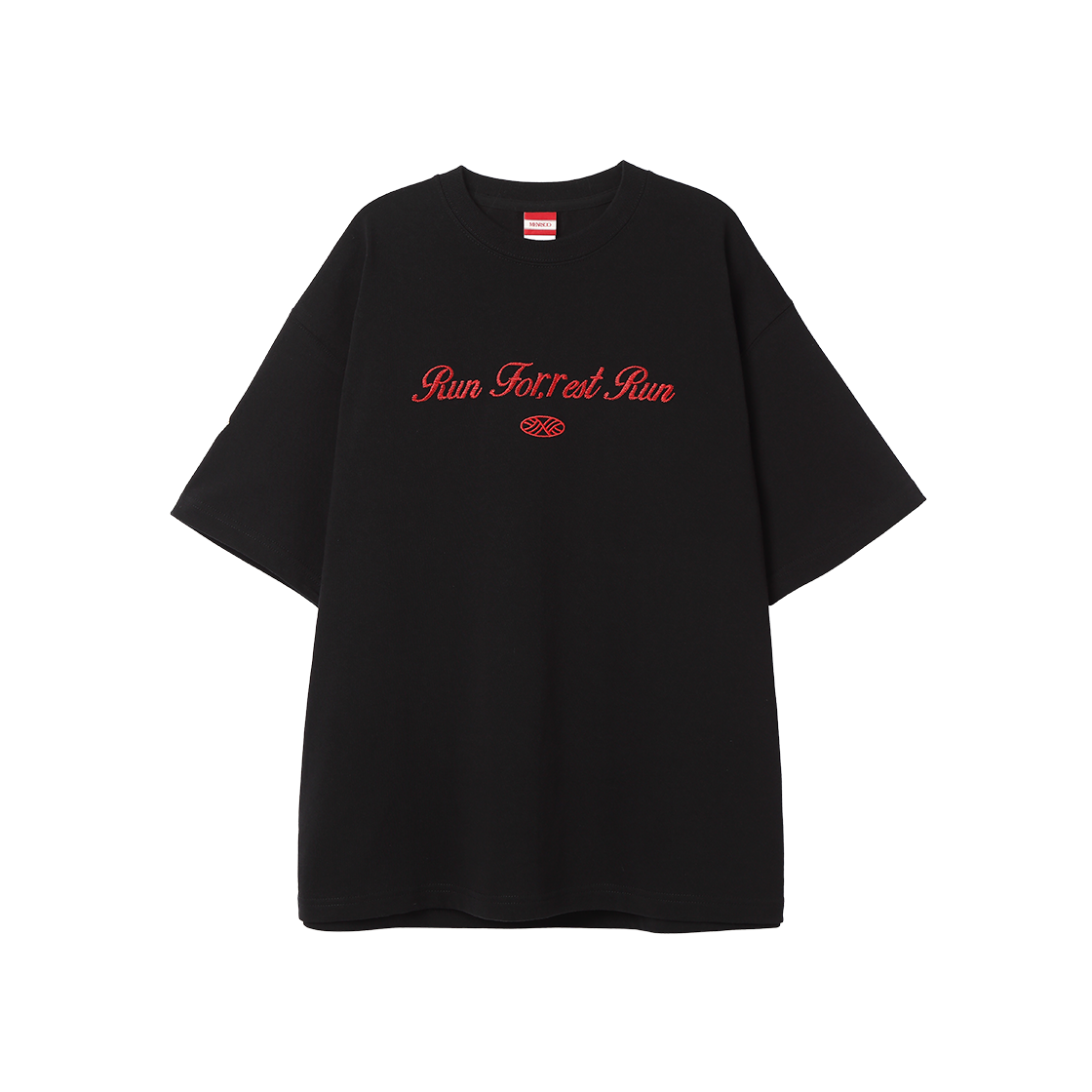 미나수 런포레스트런 헤비 코튼 티셔츠 블랙(Menasoo Run For Rest Run Heavy Cotton T Shirt Black)