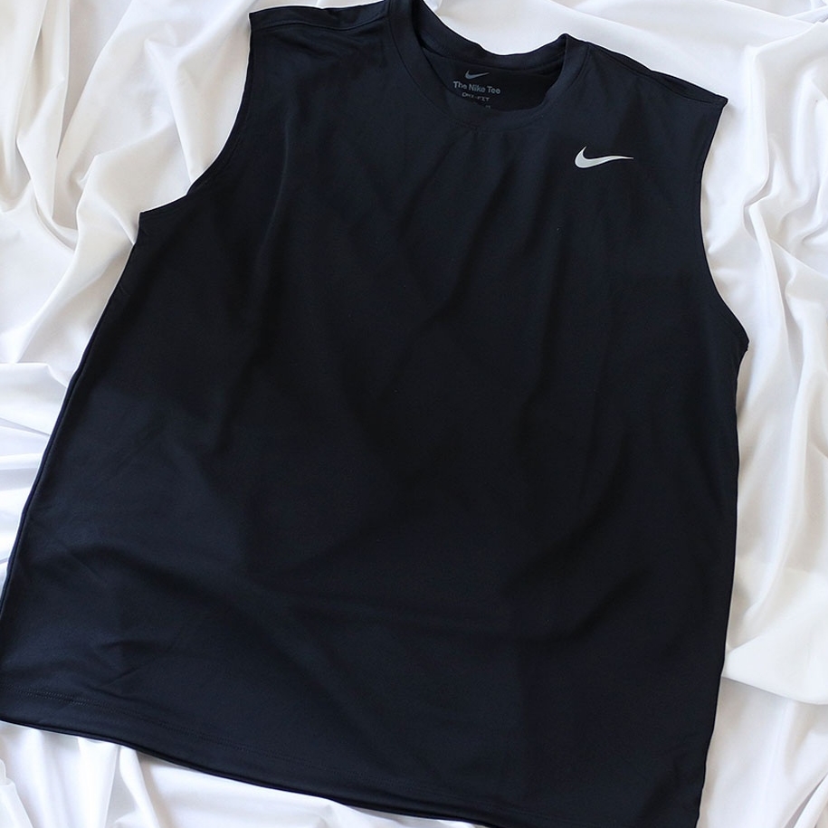 Nike Dri-Fit Legend Sleeveless Fitness T-Shirt Black - Asia 착용 스타일