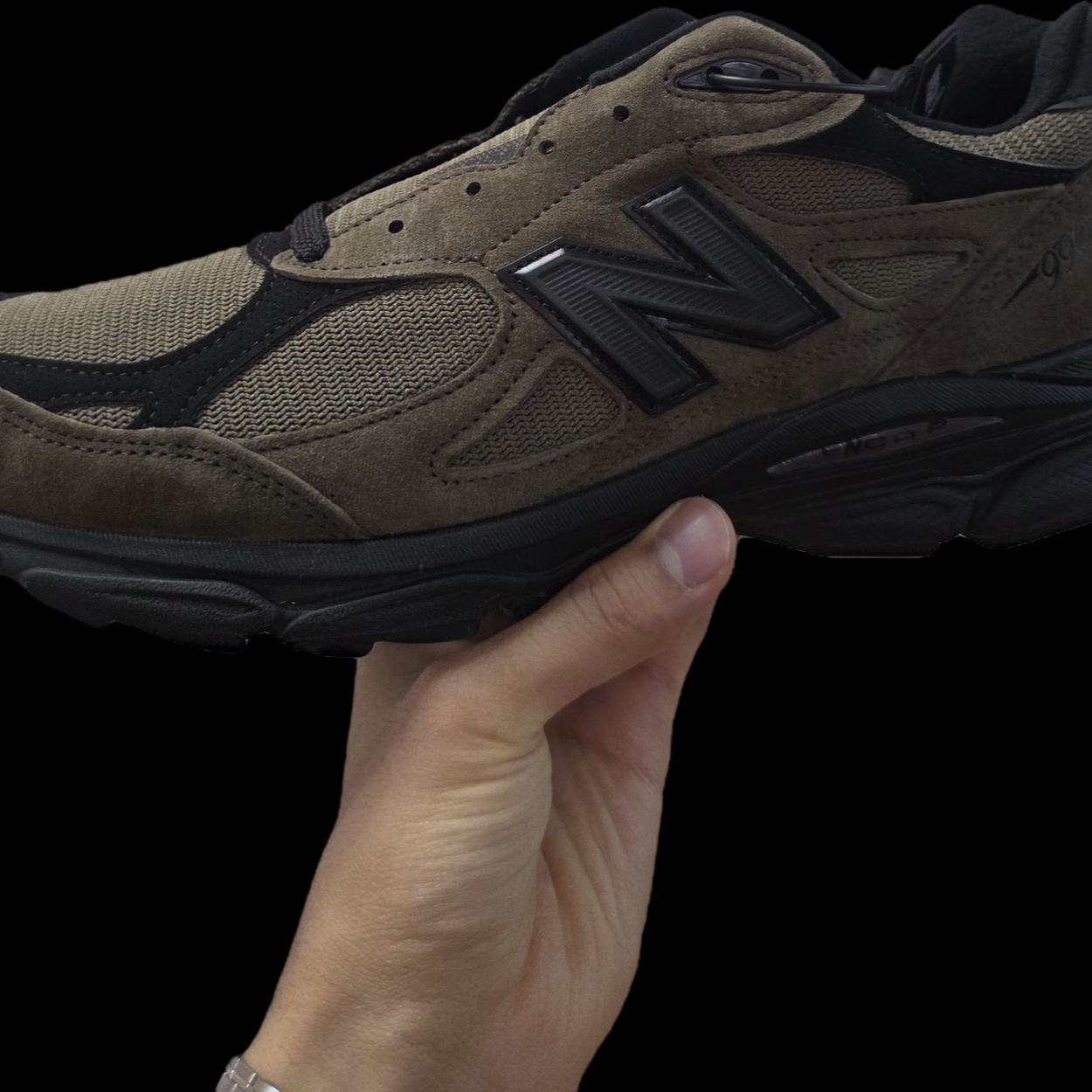 New Balance x JJJJound 990v3 Brown Black 착용 스타일