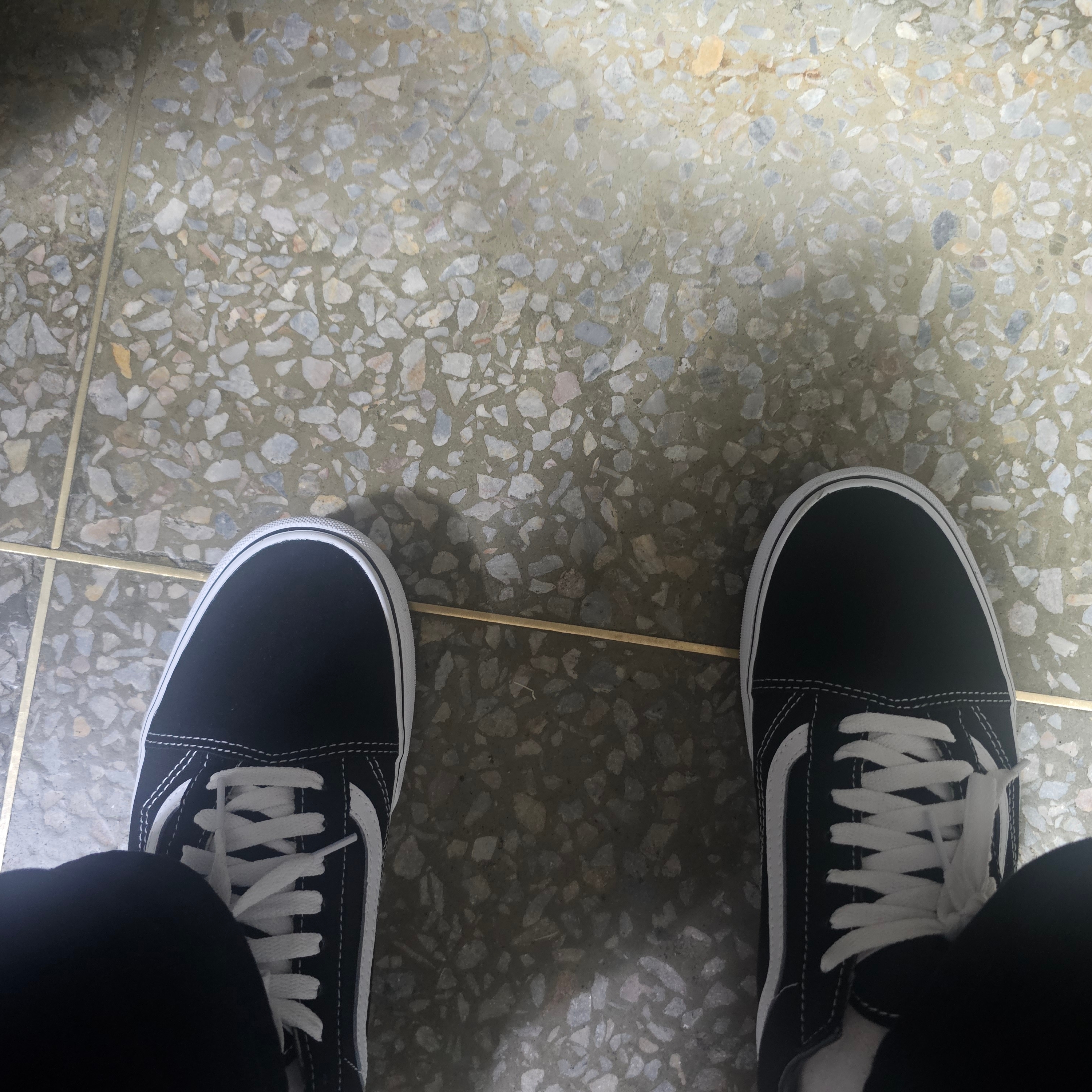 Vans Old Skool Platform Black White 착용 스타일