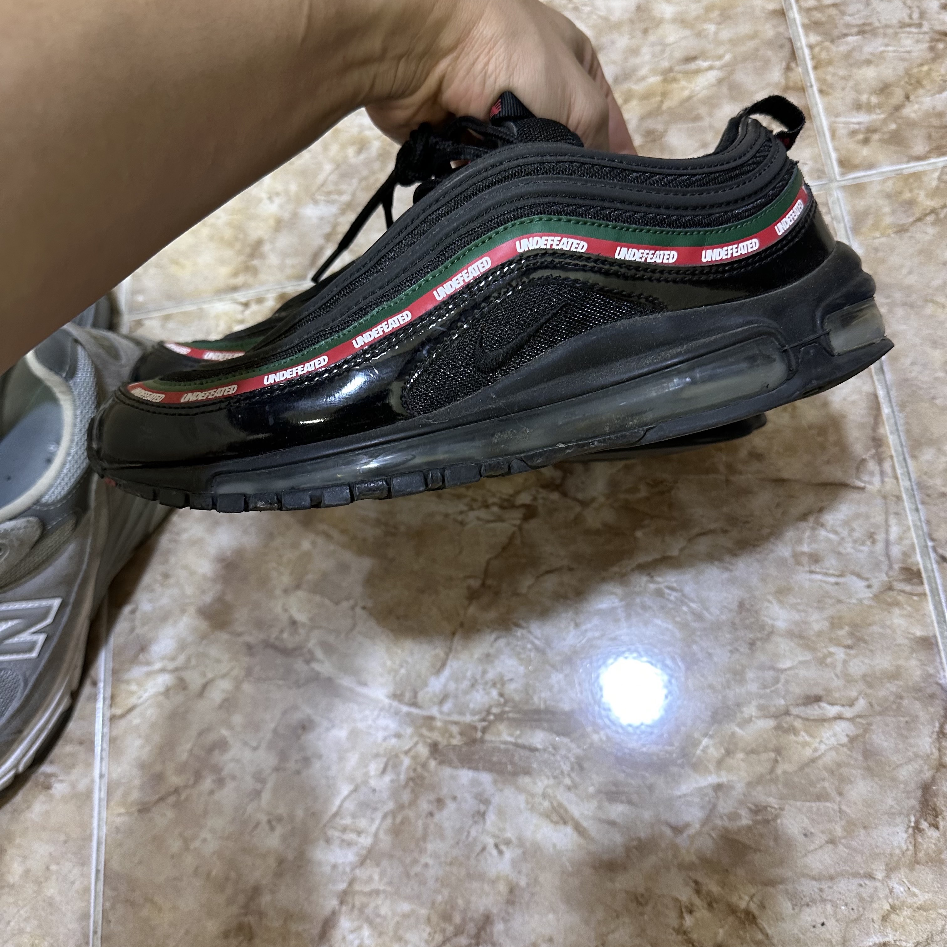 Nike x Undefeated Air Max 97 Black 착용 스타일 - 2