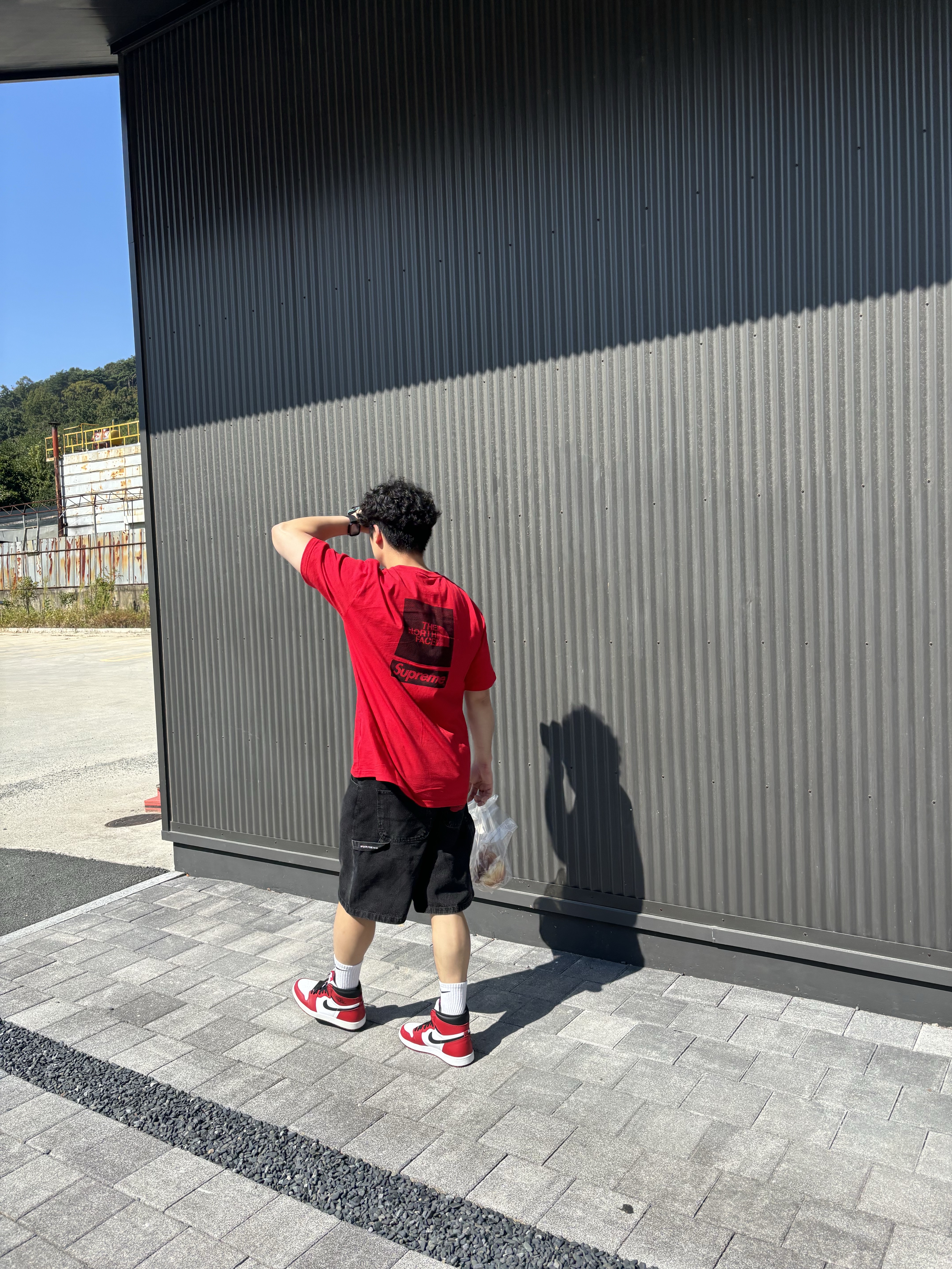Supreme x Nike Denim Short Black - 24SS 착용 스타일