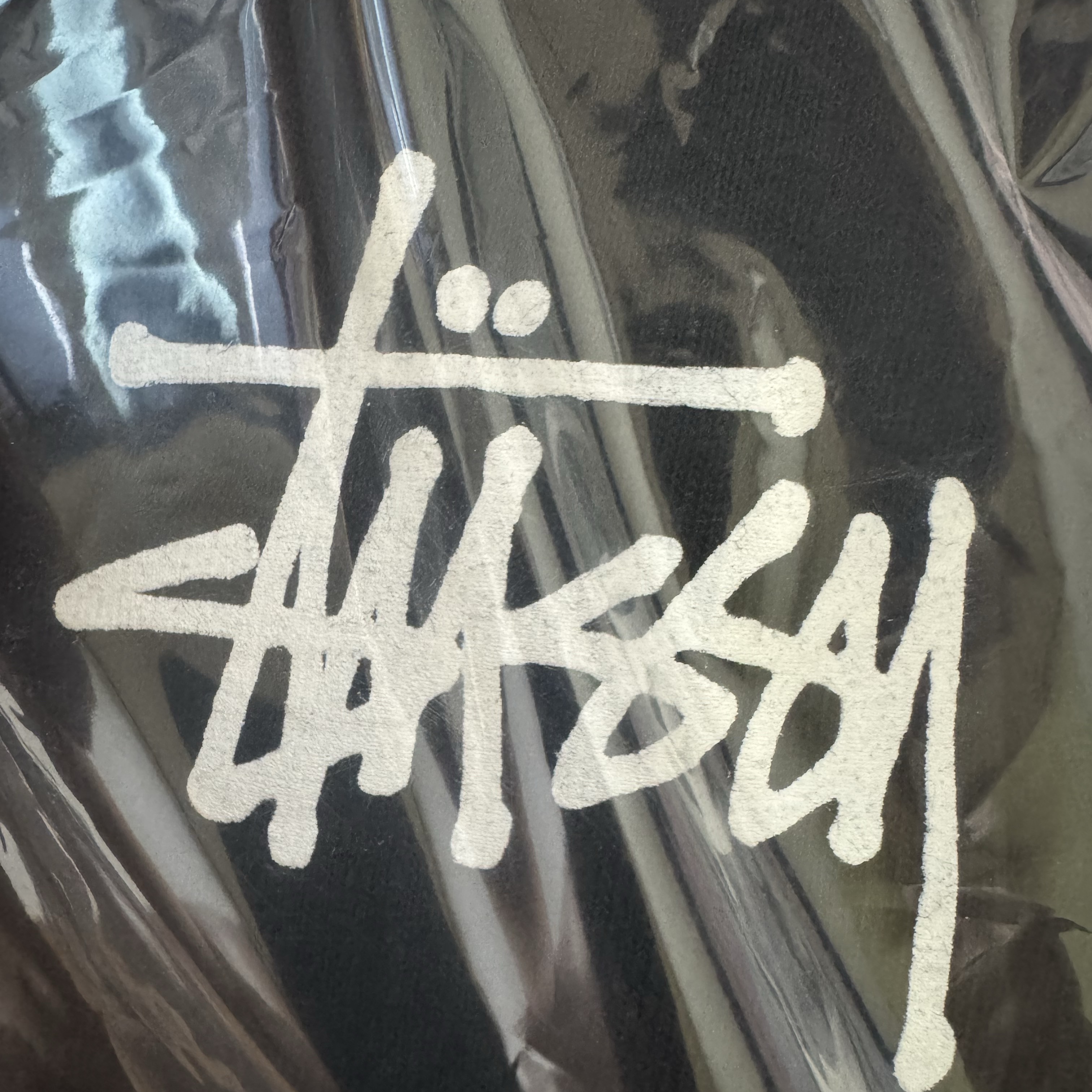 Stussy Melted T-Shirt Black 착용 스타일 - 2
