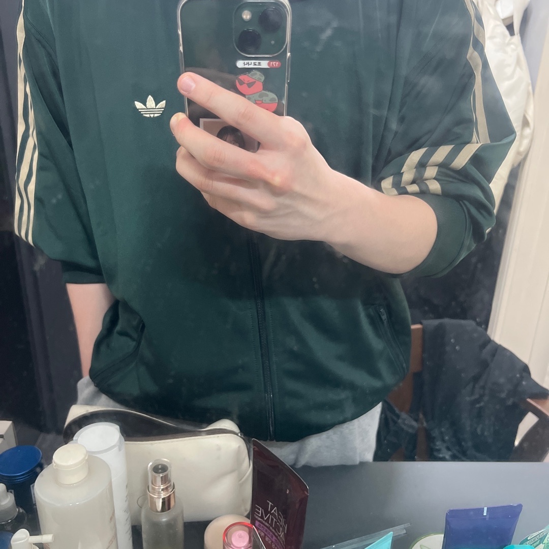 Adidas Originals Beckenbauer Track Jacket Shadow Green - KR Sizing 착용 스타일