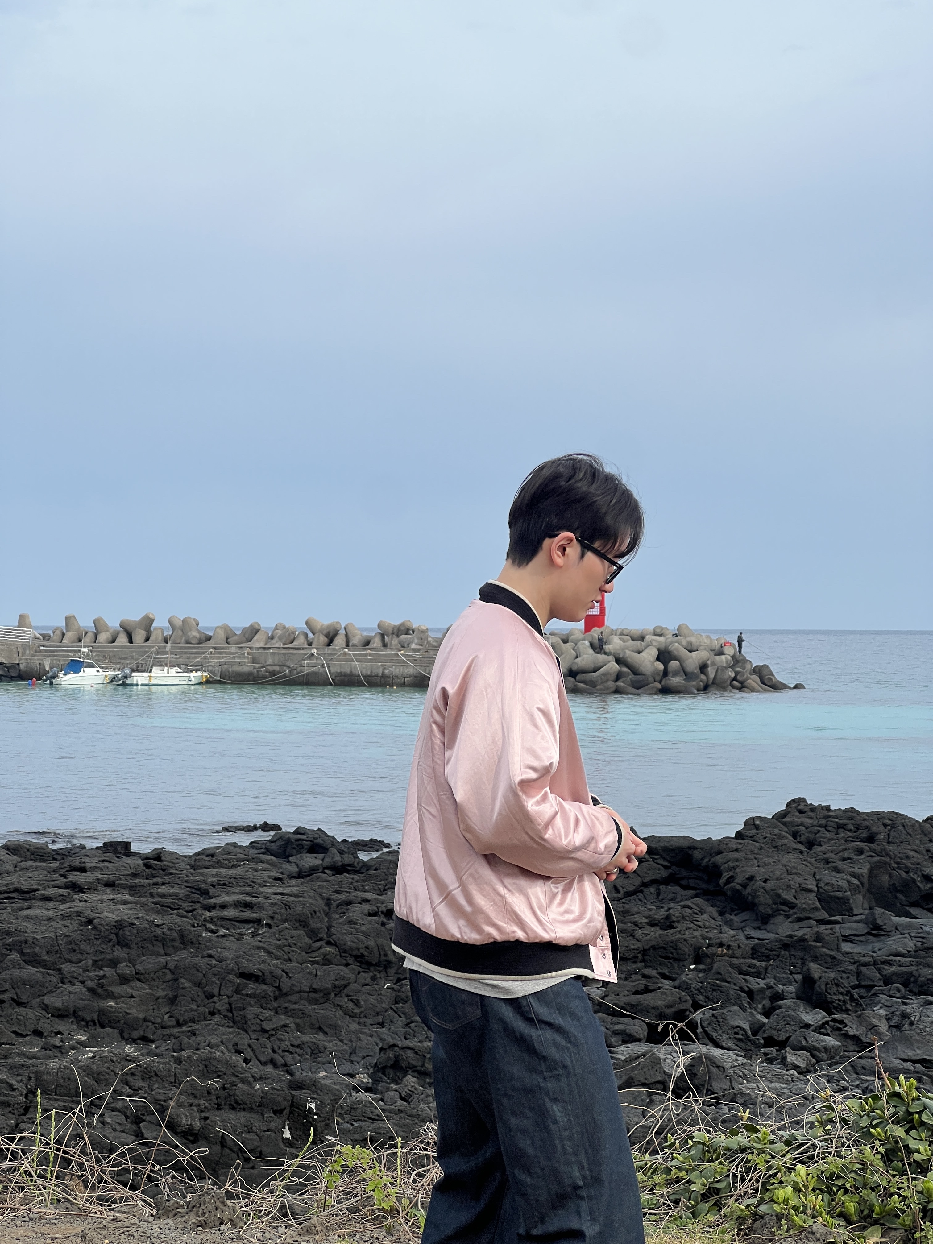 Human Made Car Club Jacket Black 착용 스타일 - 3