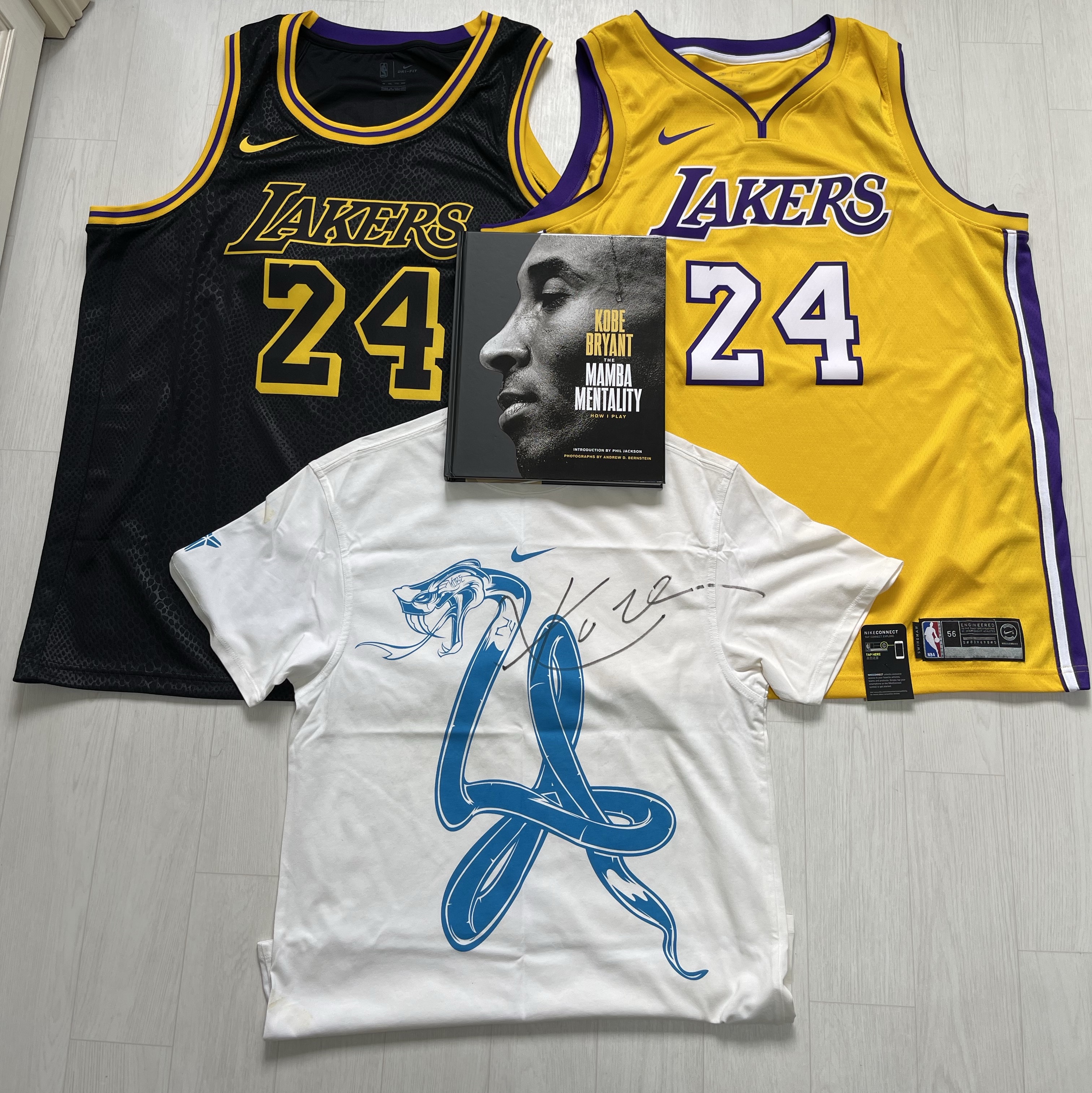 Nike Kobe 8 Protro What the Kobe, Nike Kobe Bryant LA Lakers City Edition Swingman Jersey Black (FN7297-010) 착용 스타일 - 9