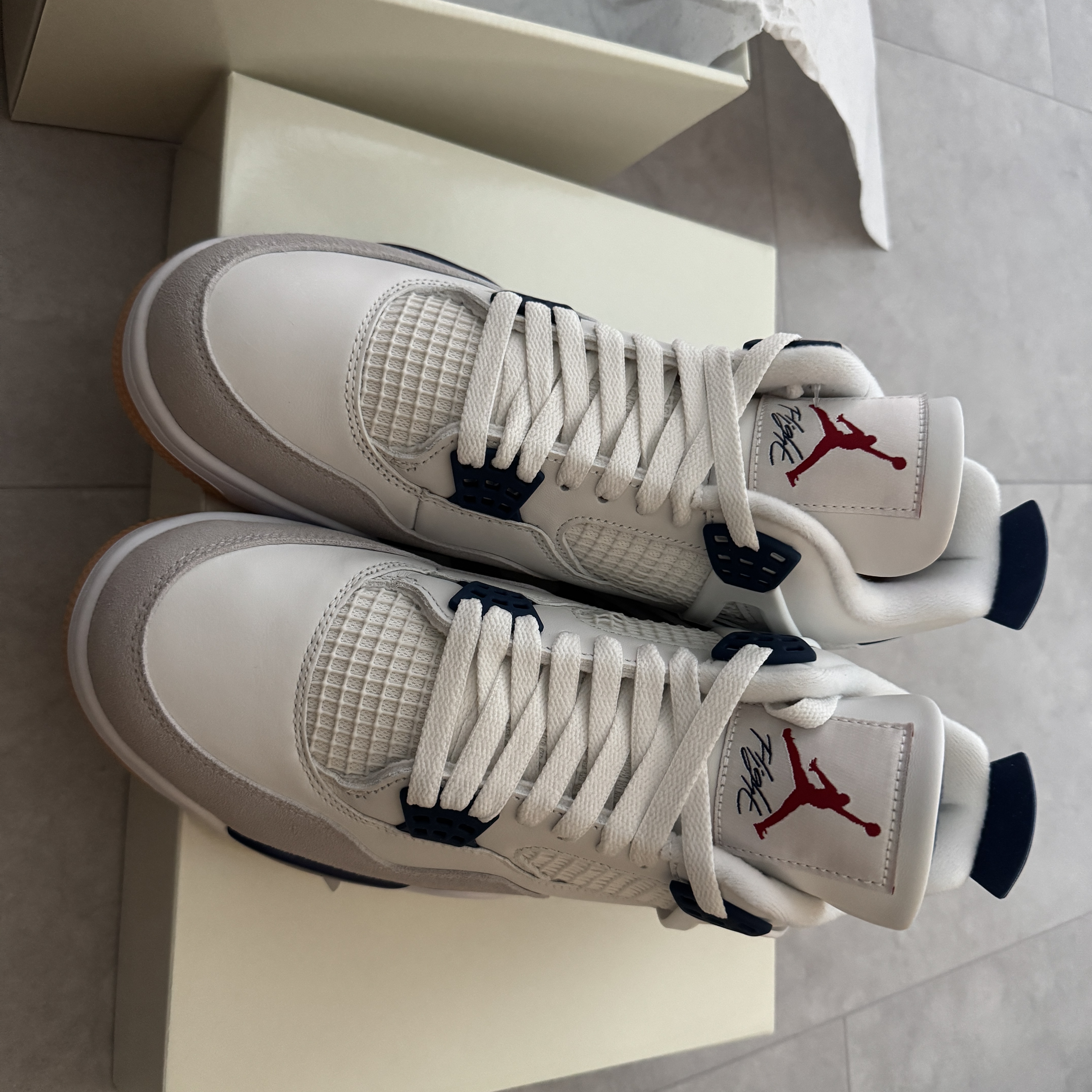Jordan 4 x Nike SB Retro SP Navy 착용 스타일 - 2