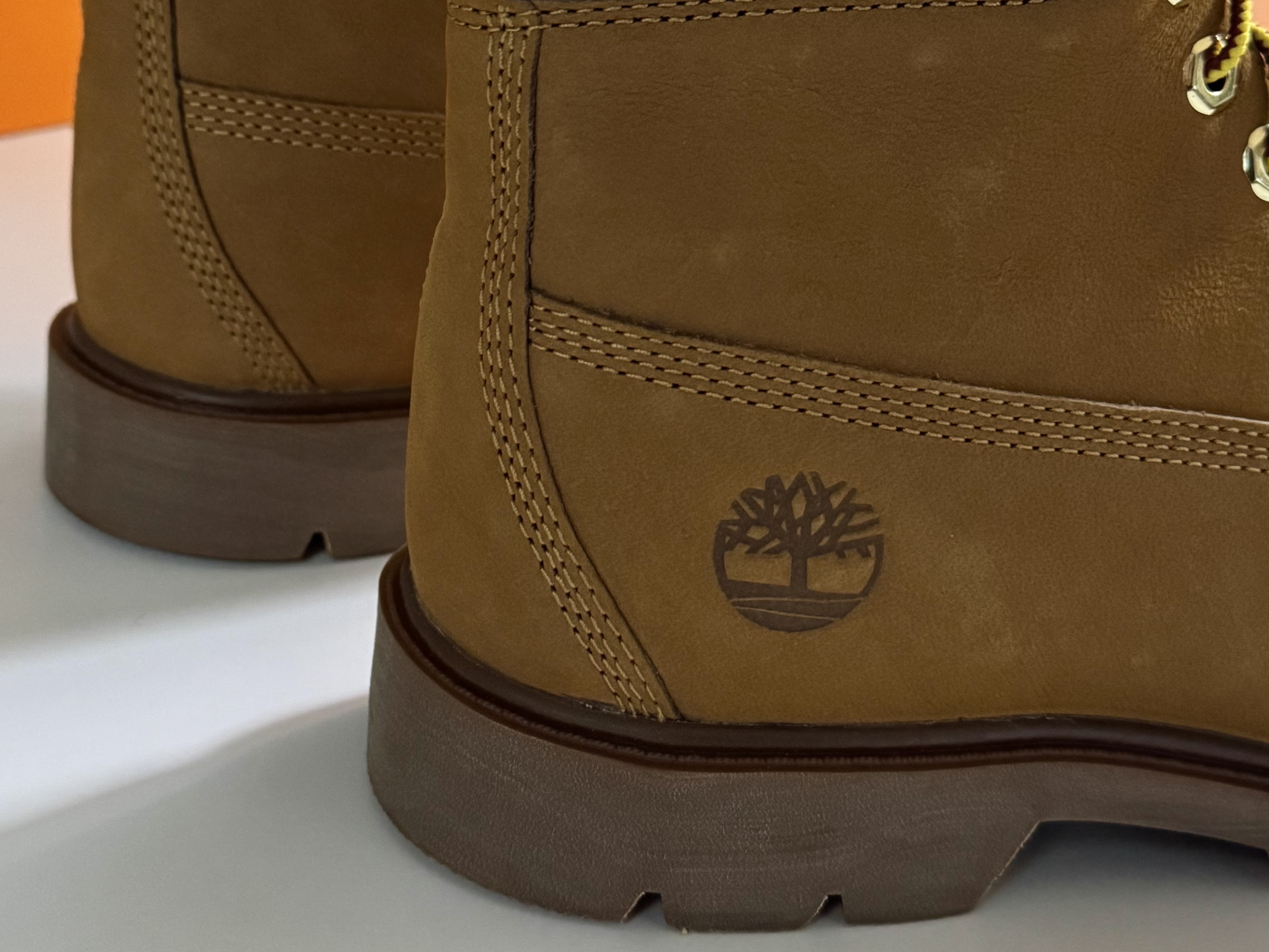 Timberland 6 Inch Laceup Basic Boots Wheat Brown - Wide 착용 스타일 - 3