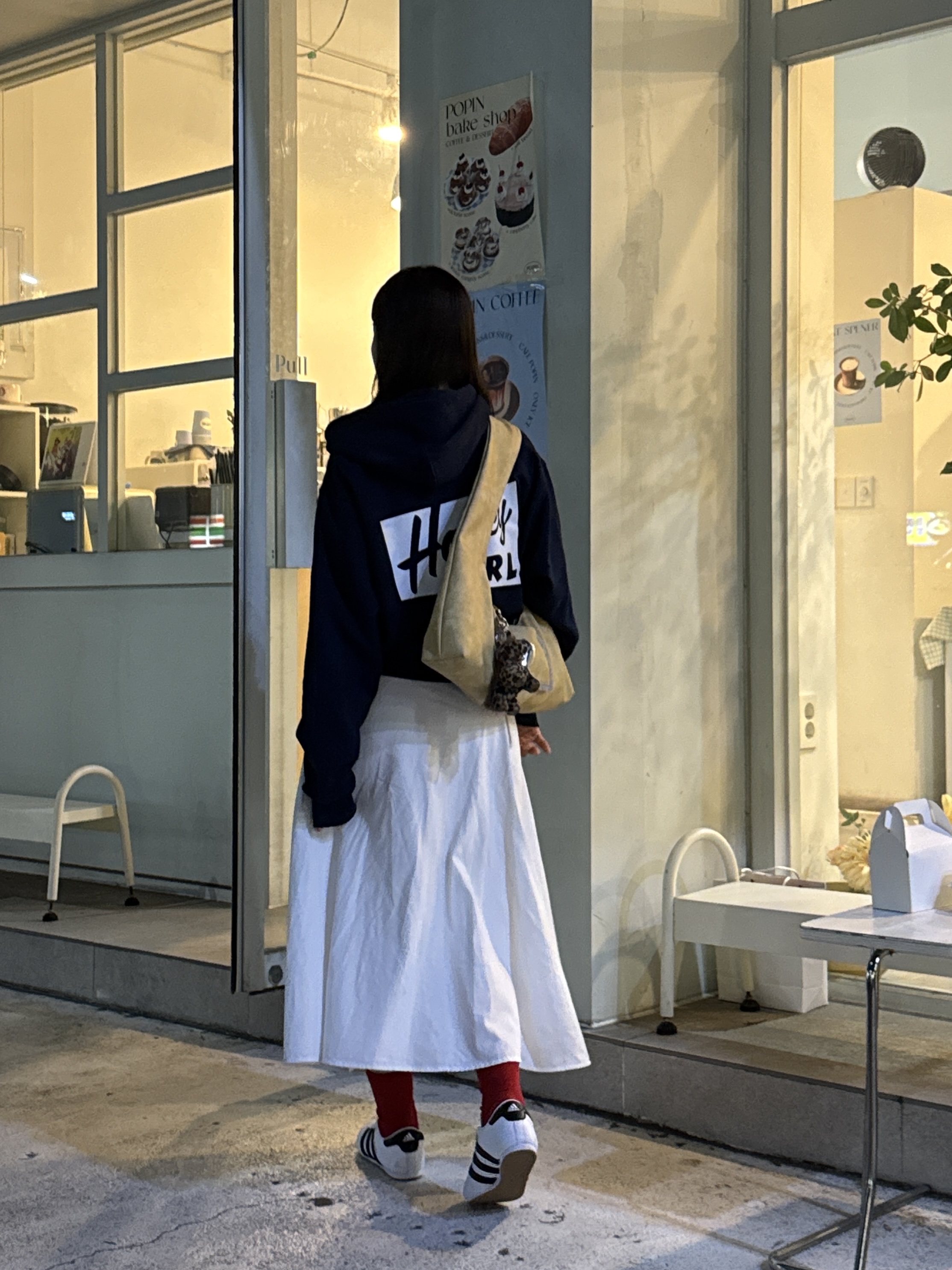 Honey Scoop House Honey Girl Zip up Hooded Sweatshirt Navy, (W) Adidas Taekwondo Cloud White Core Black 착용 스타일 - 3