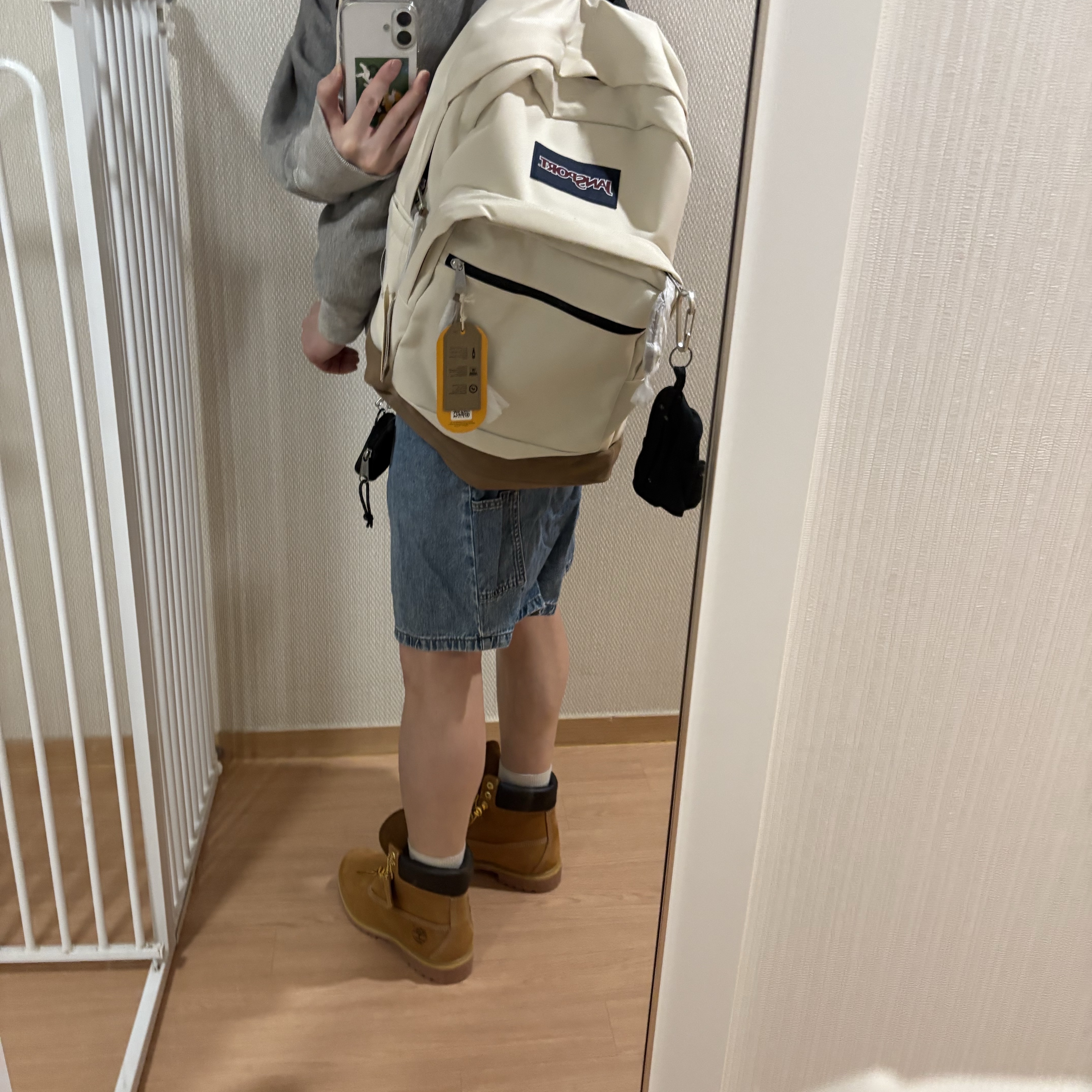 Timberland Premium 6 inch Waterproof Boot Wheat Nubuck - Wide 착용 스타일
