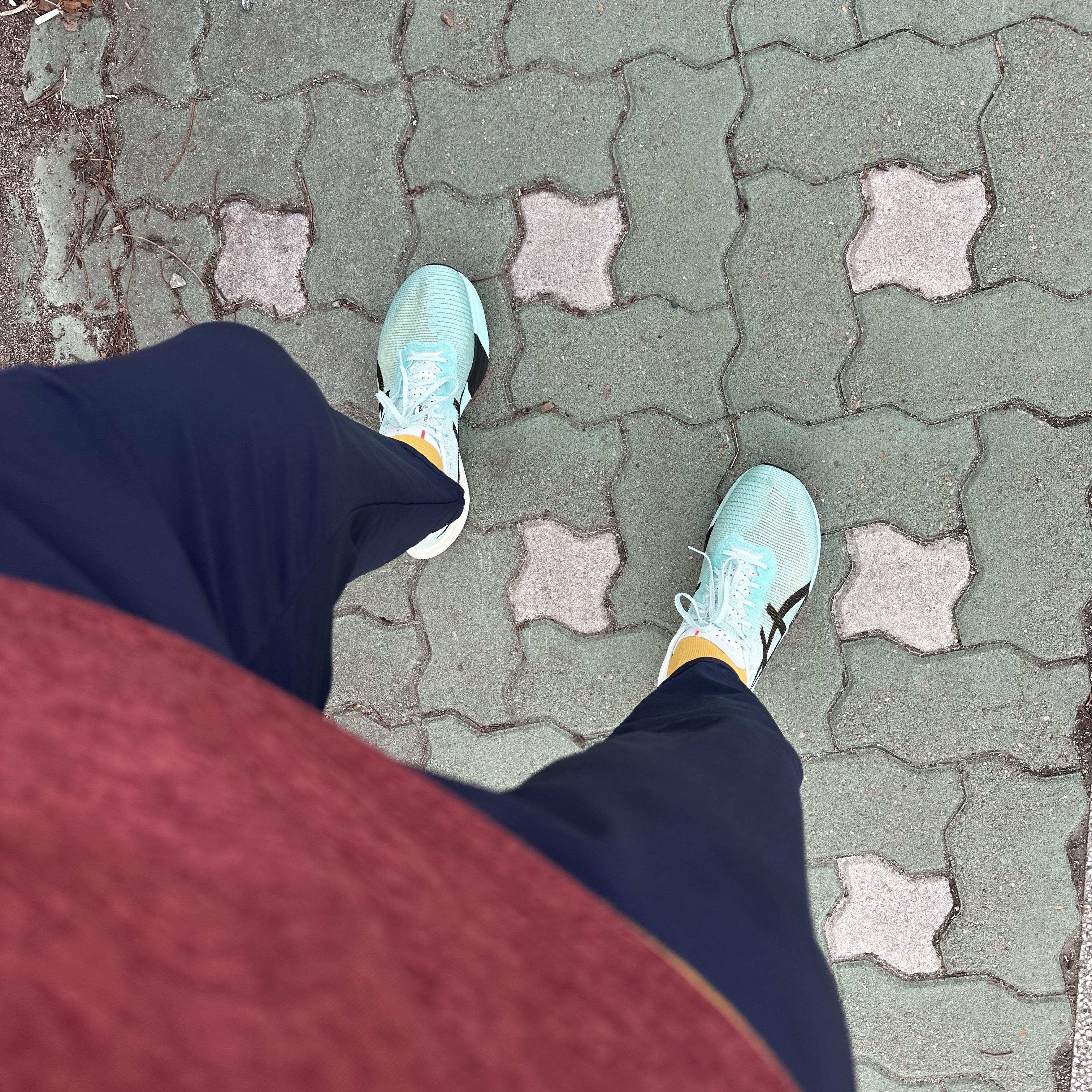 Asics Metaspeed Edge Paris Illuminate Mint Black 착용 스타일