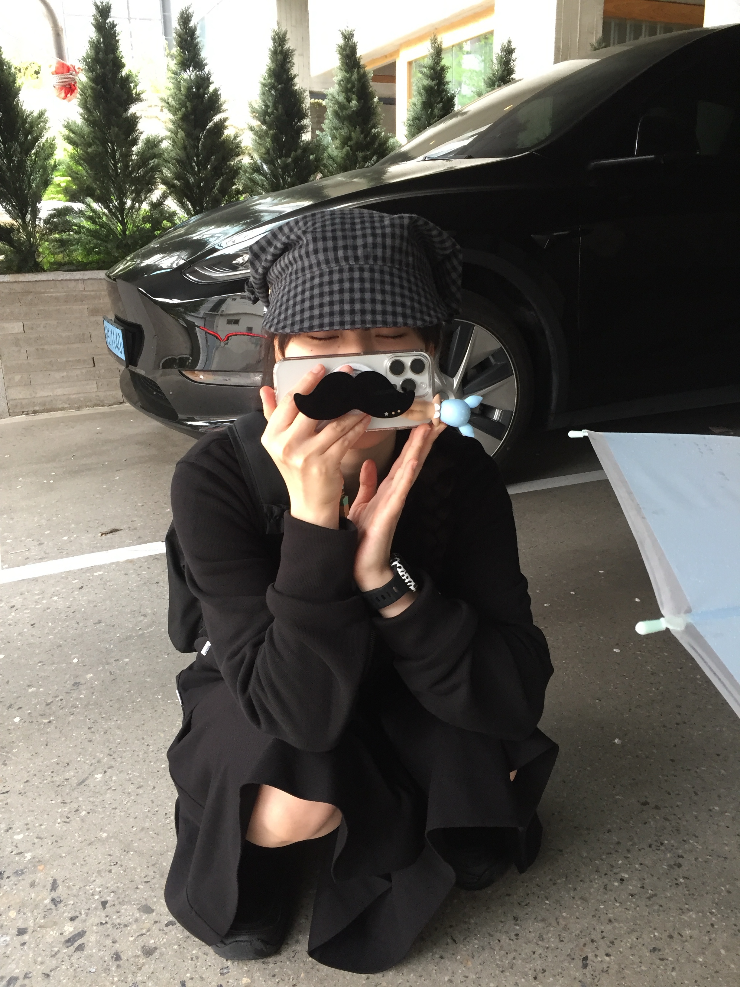 (W) Honsby Darling Harbour Black 착용 스타일