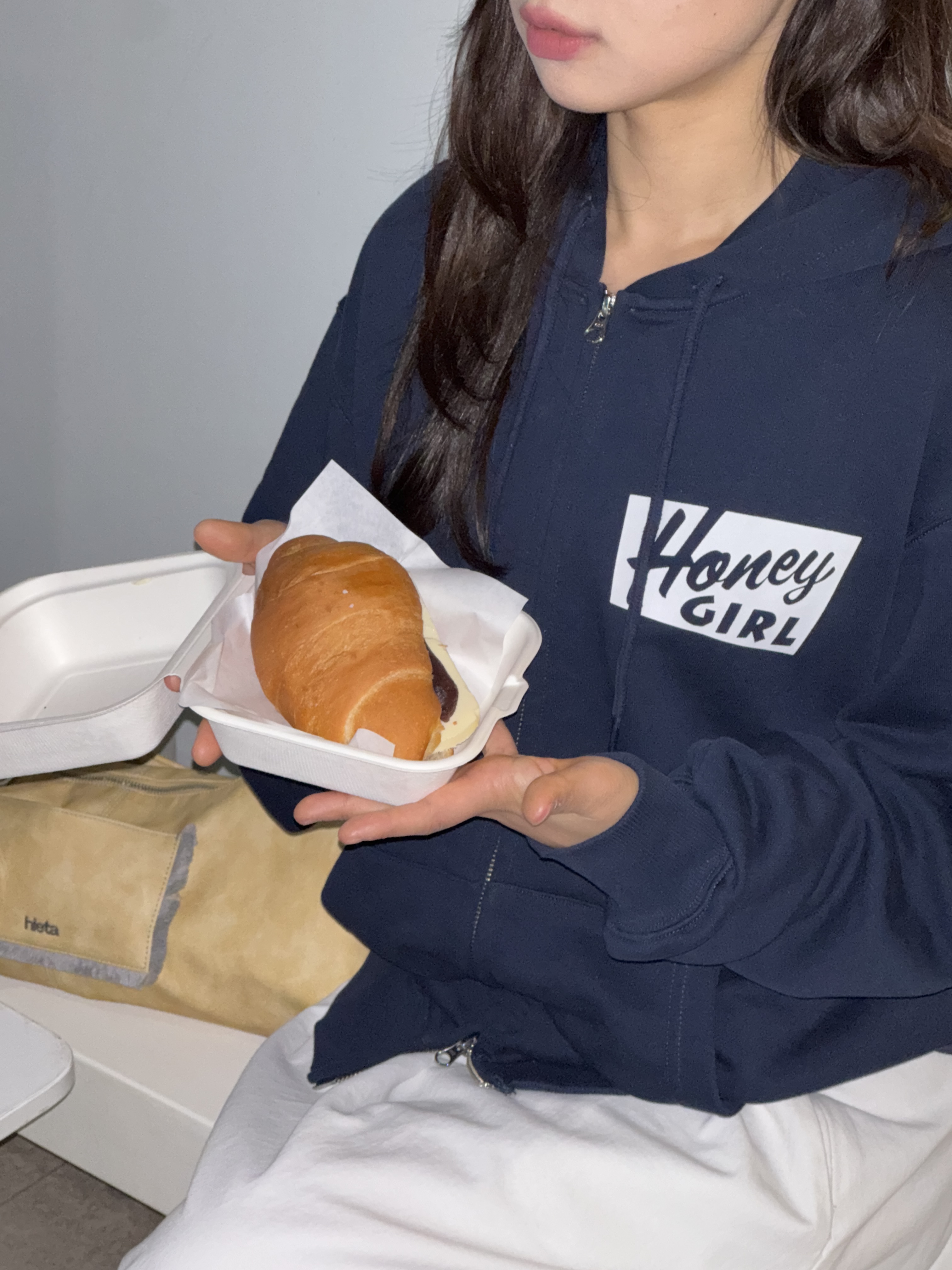 Honey Scoop House Honey Girl Zip up Hooded Sweatshirt Navy, (W) Adidas Taekwondo Cloud White Core Black 착용 스타일 - 8