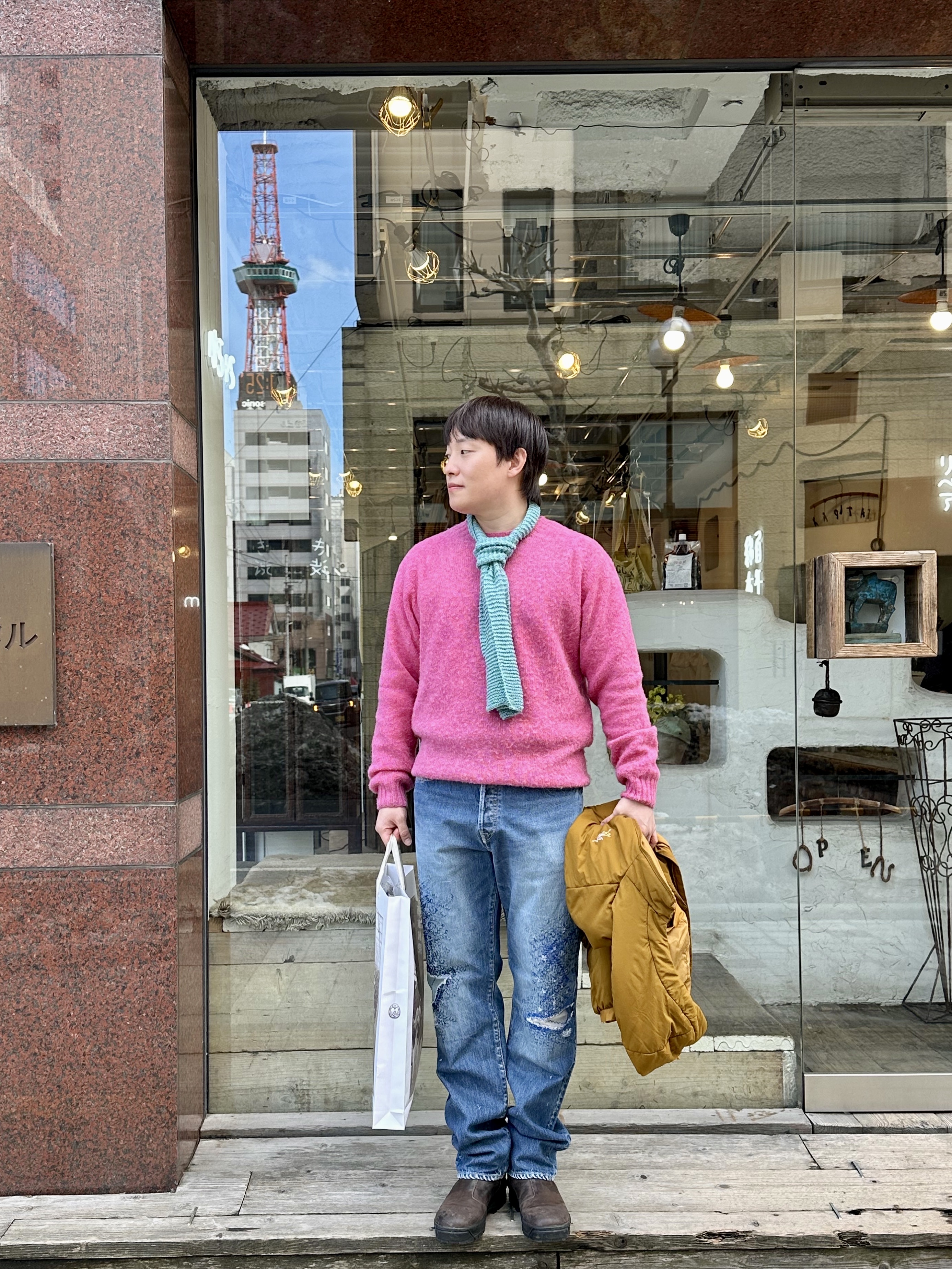 Kapital 14 oz. Denim 5P Monkey Cisco (3Year Processing) Indigo, Arc'teryx Atom Hoody Yukon 착용 스타일